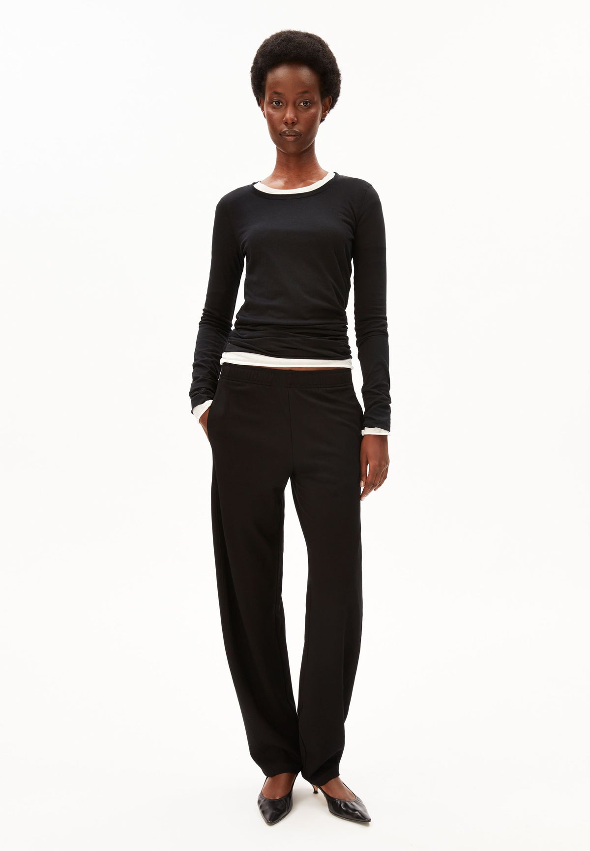 BASIC JERSEY BARREL PANT