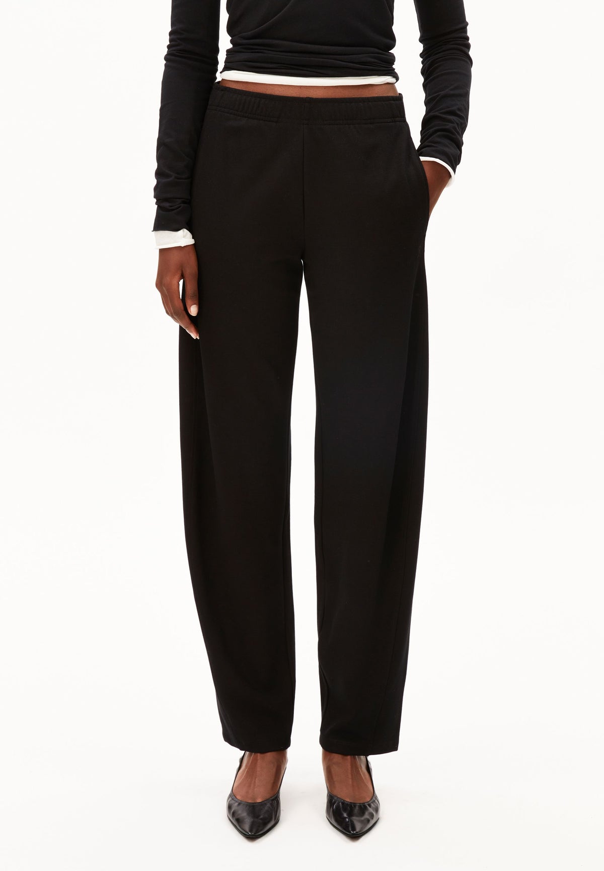 BASIC JERSEY BARREL PANT