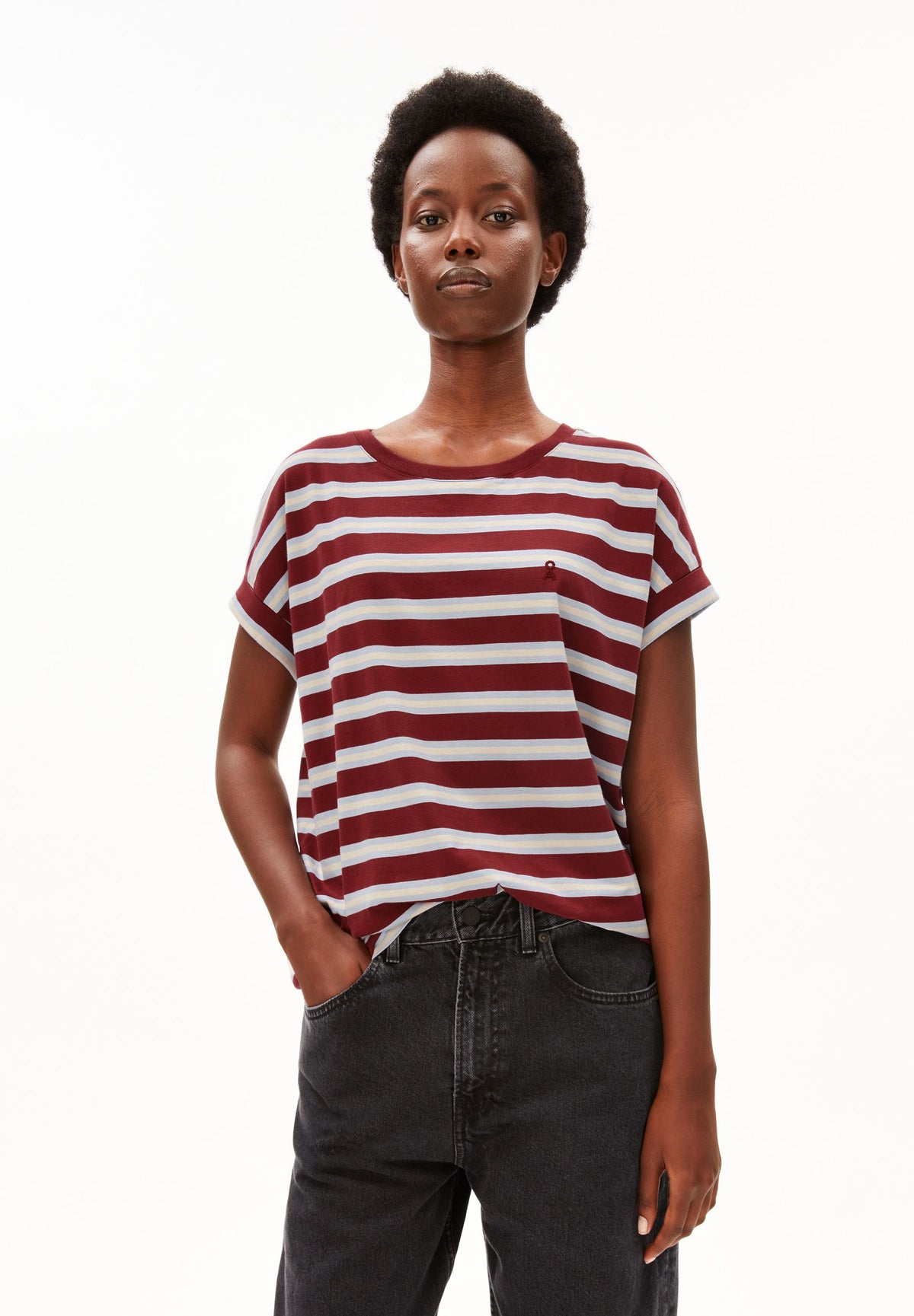 IDAARA STRIPE T-SHIRT