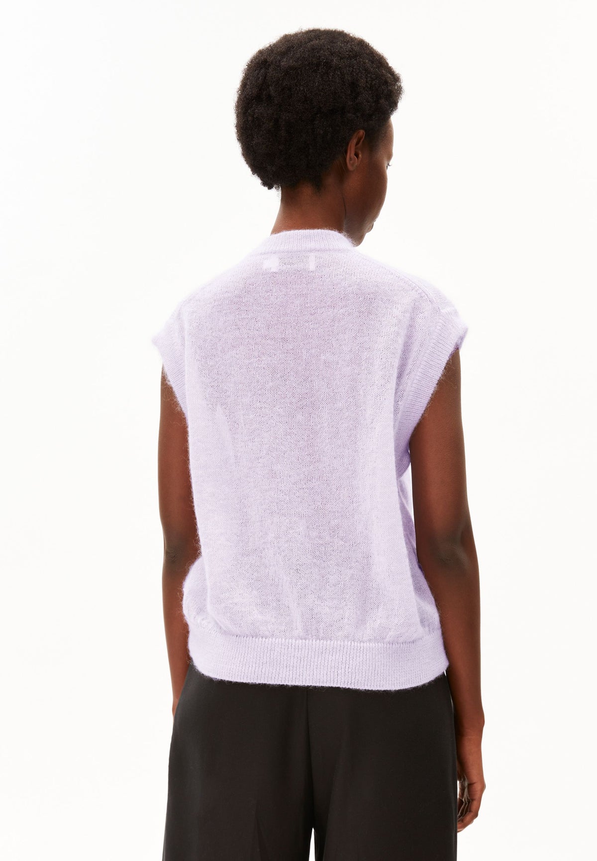 MOHAIR BLEND KNIT VEST