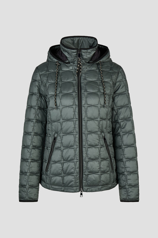 Sandwich-Steppjacke mit Kapuze