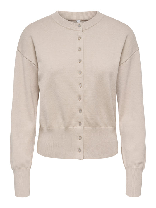 ONLMIO LS O-NECK BUTTON CARDIGA KNT NOOS