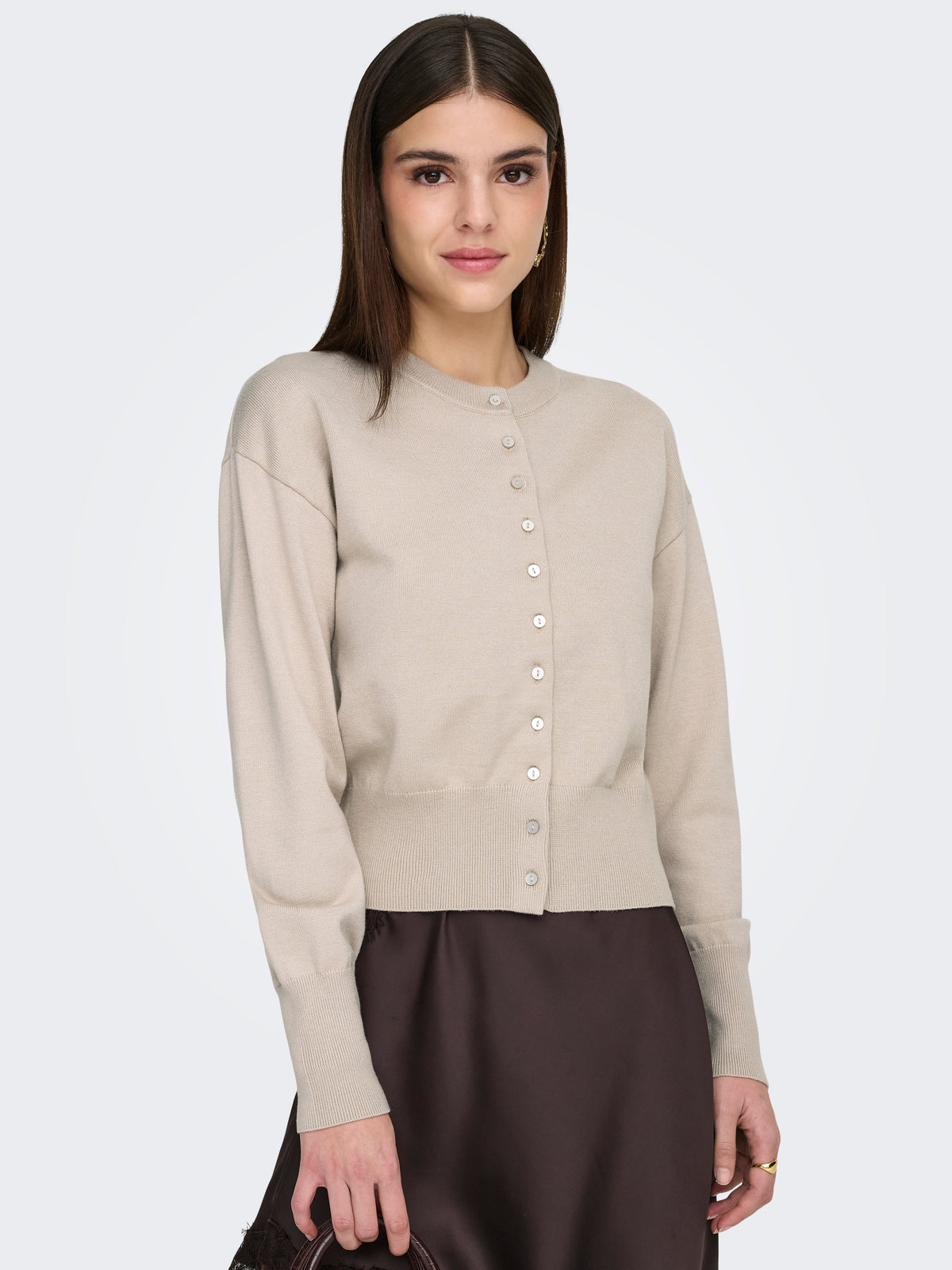 ONLMIO LS O-NECK BUTTON CARDIGA KNT NOOS