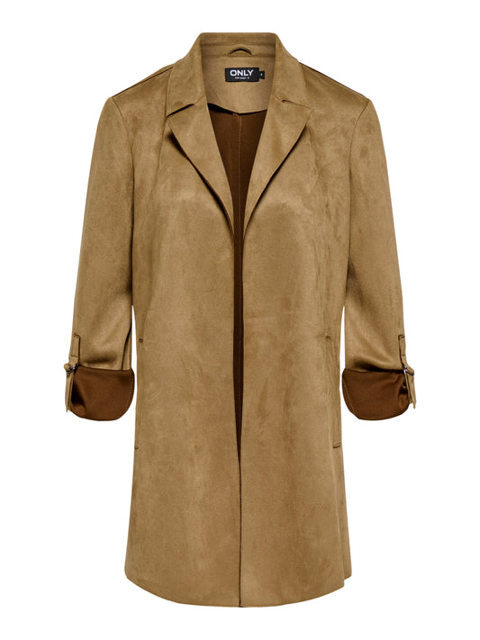 ONLJOLINE FAUX SUEDE COAT OTW NOOS