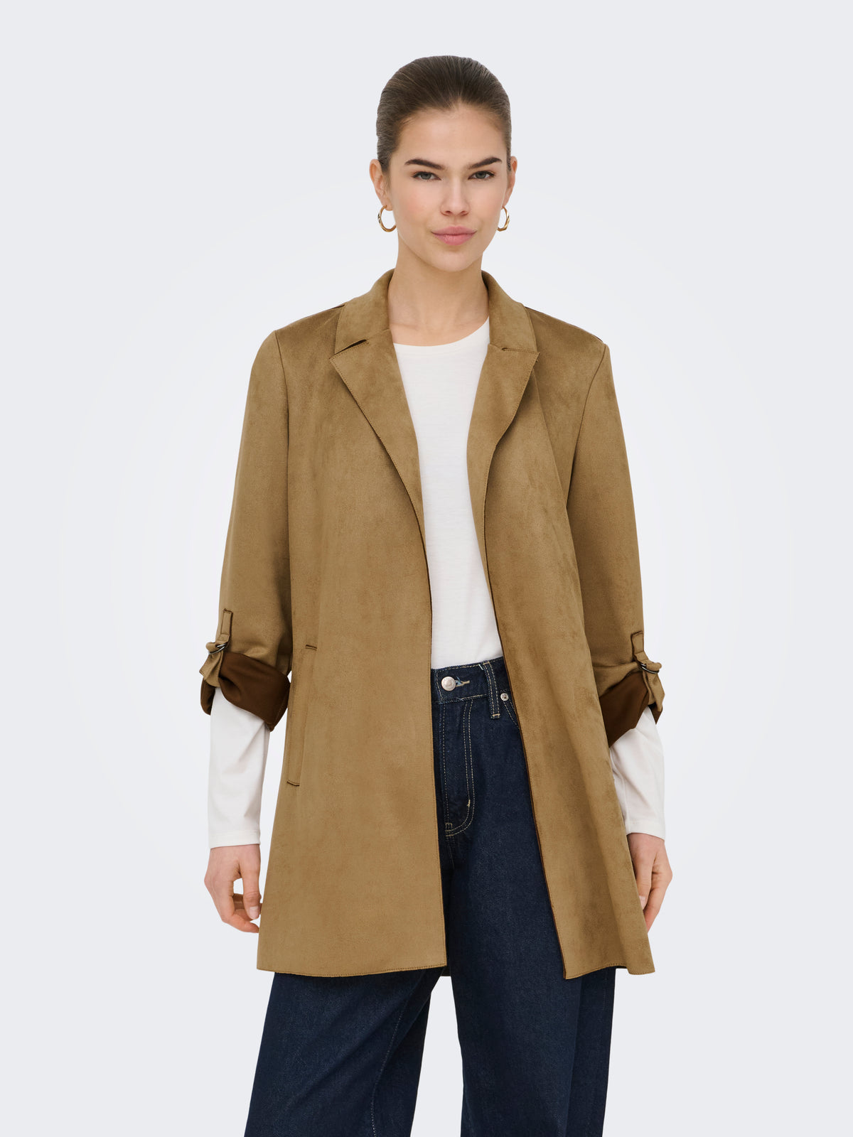 ONLJOLINE FAUX SUEDE COAT OTW NOOS