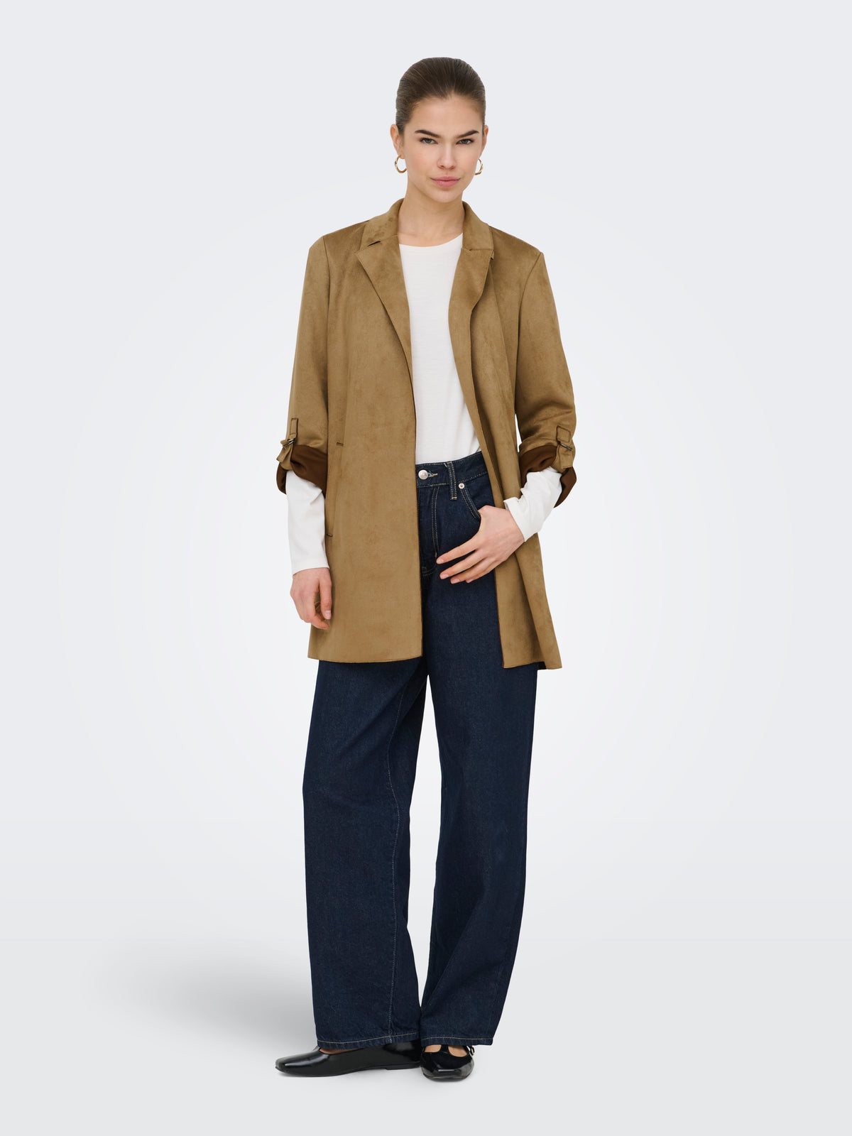 ONLJOLINE FAUX SUEDE COAT OTW NOOS