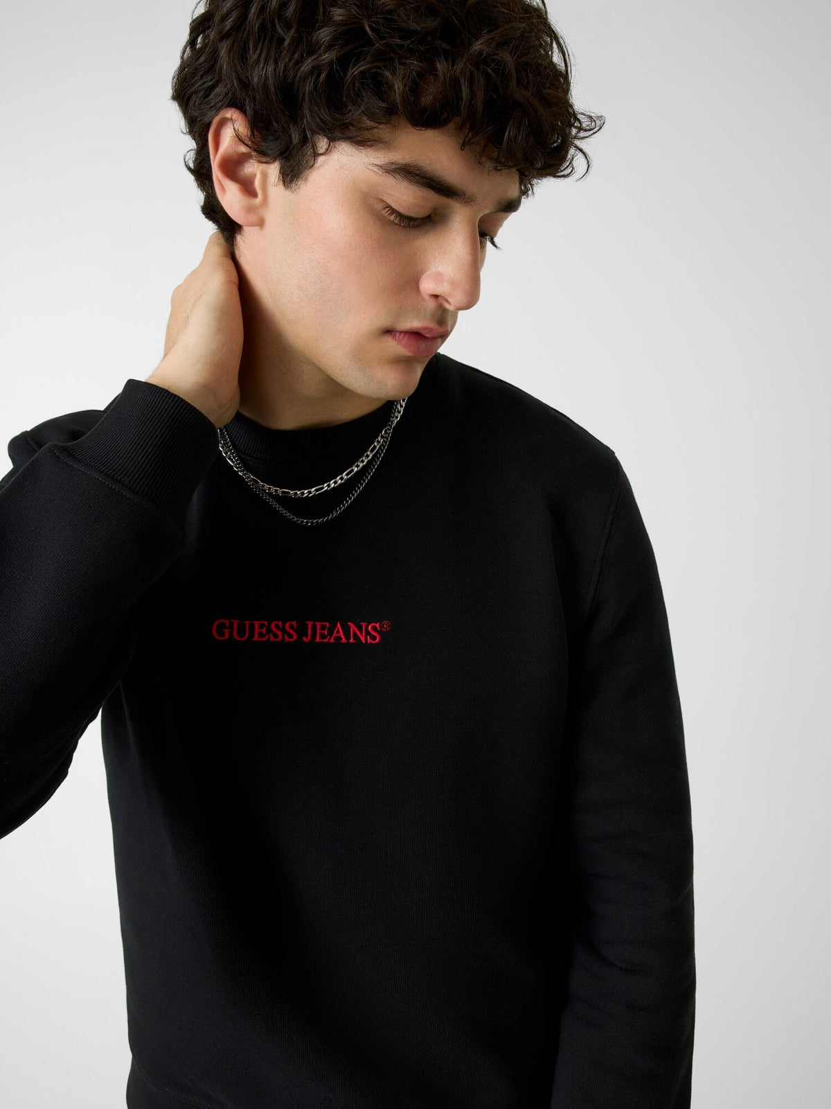 GJ CN SLIM LOGO EMB SWEAT