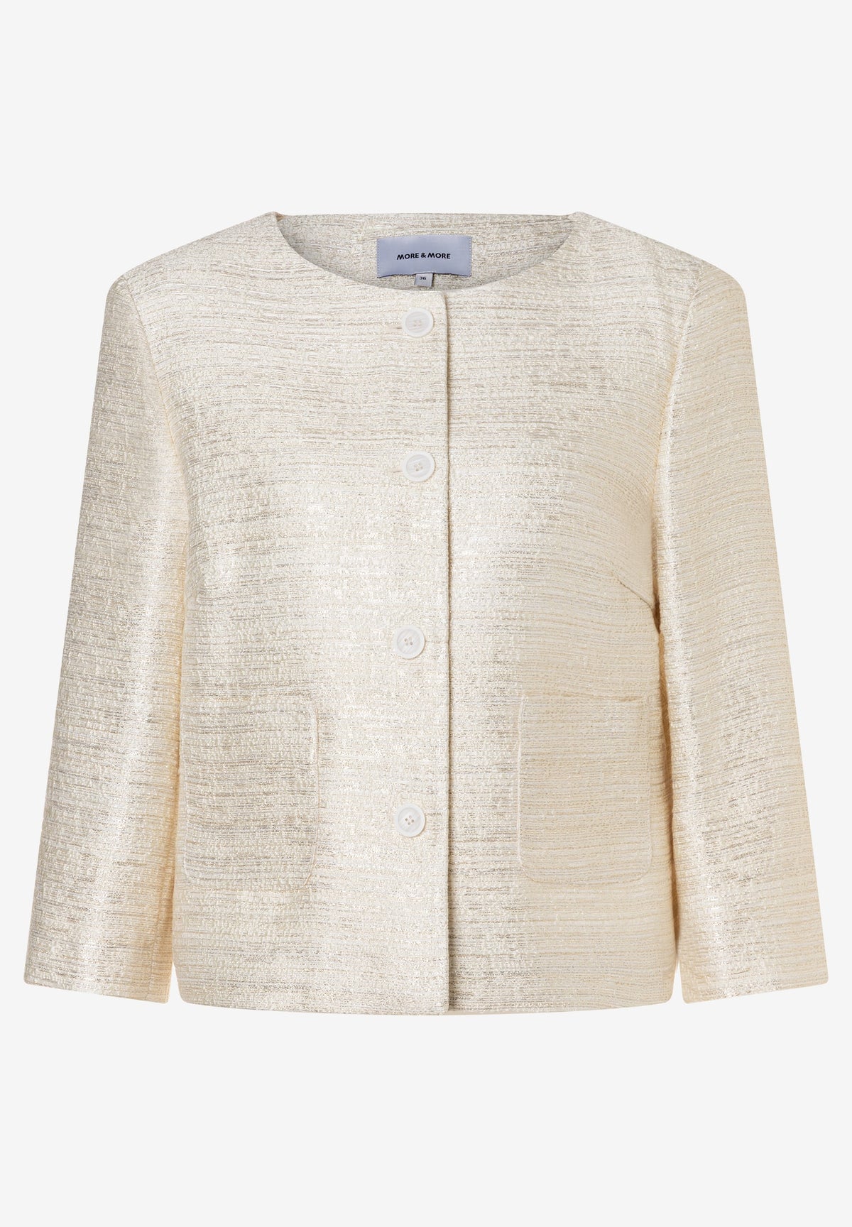 Boucléjacke mit Glanzeffekt