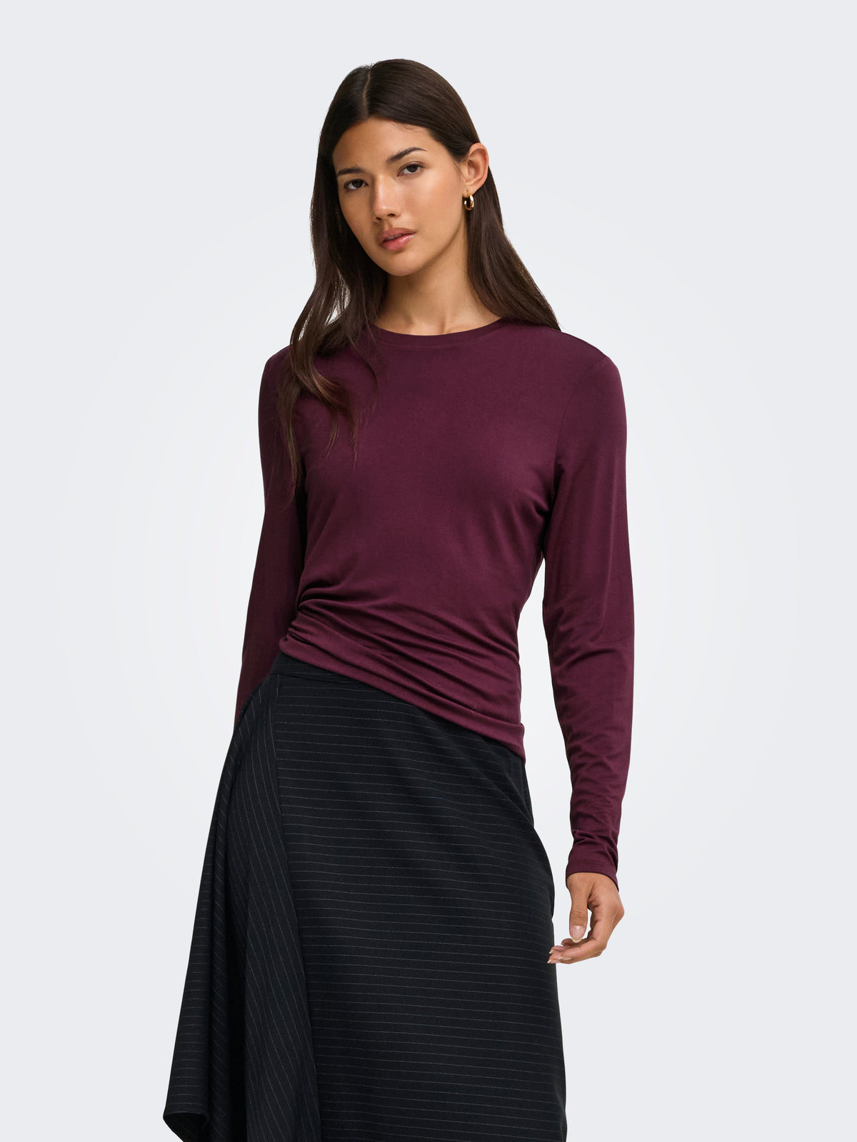 ONLBAMBOO L/S O-NECK TOP JRS