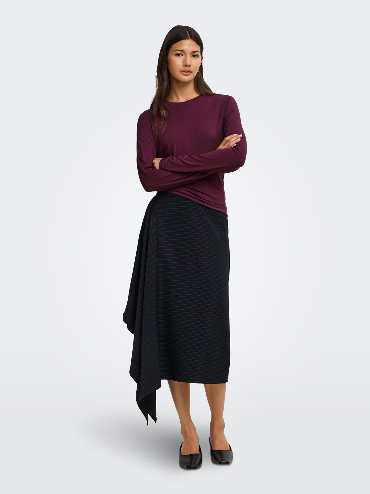 ONLBAMBOO L/S O-NECK TOP JRS