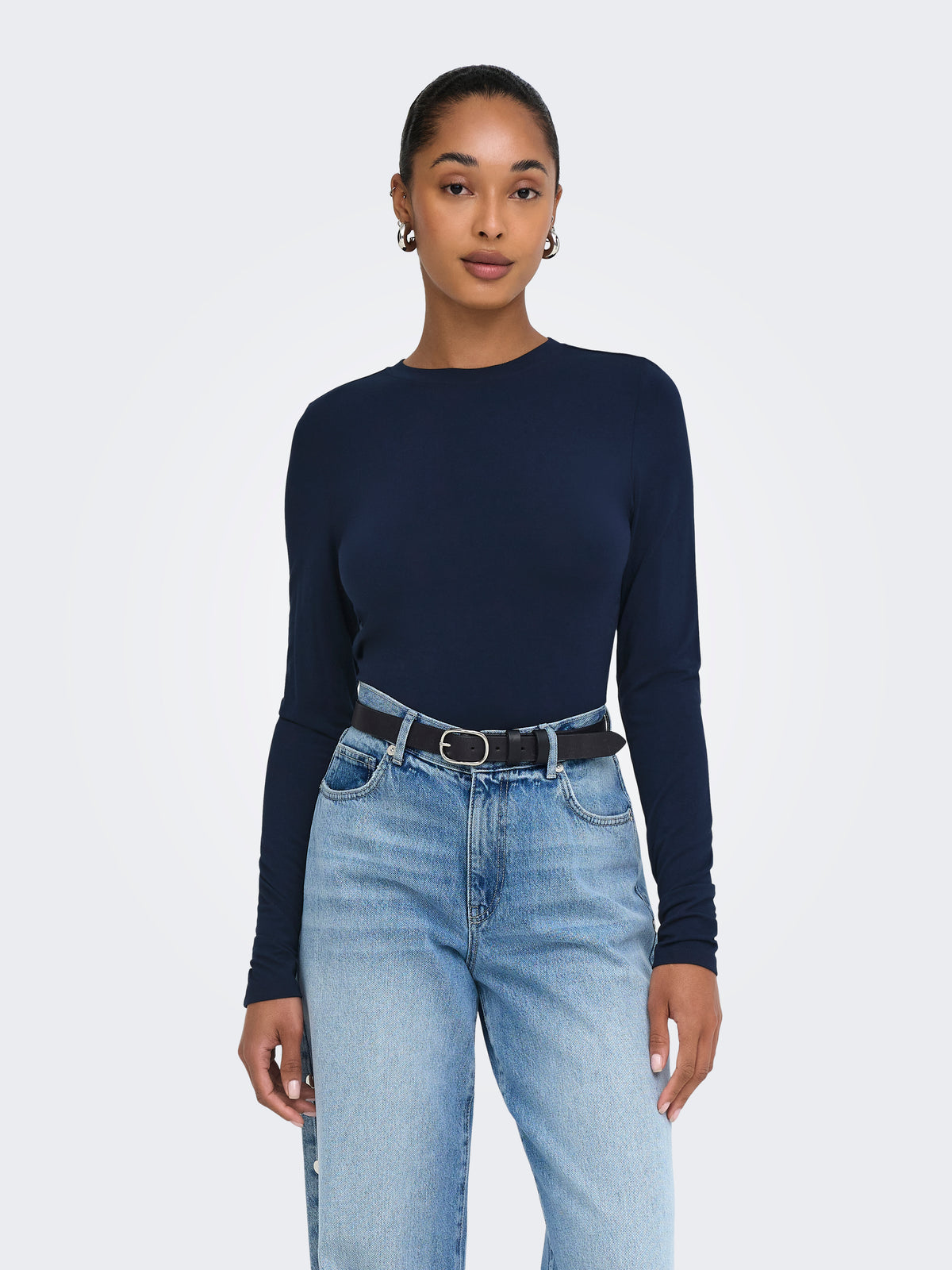 ONLBAMBOO L/S O-NECK TOP JRS