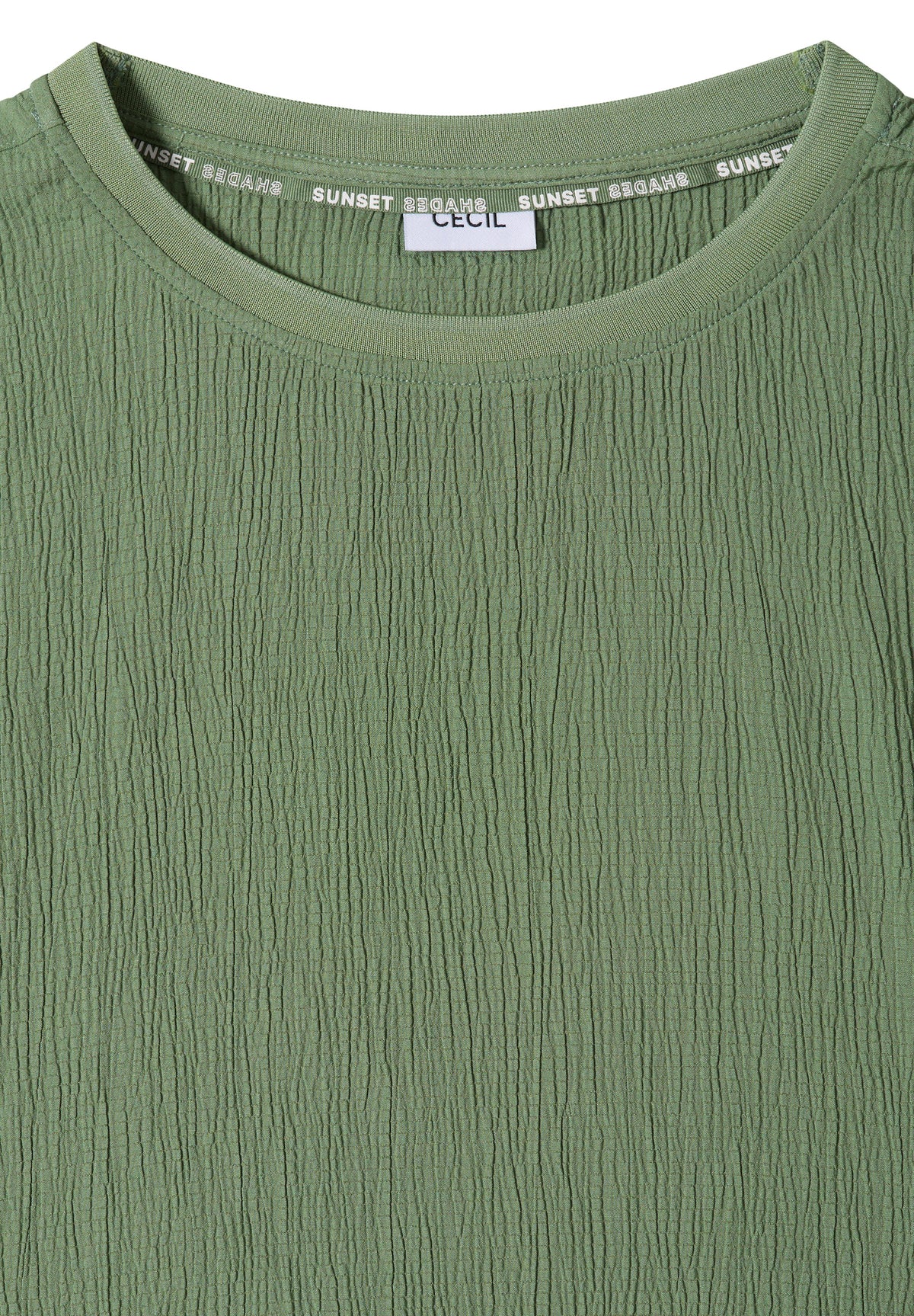 Dropped Shoulder Blusenshirt in Unifarbe
