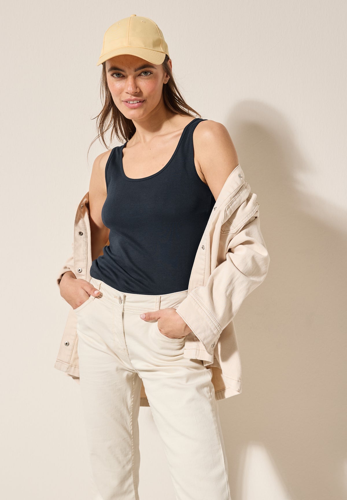 Basic Top aus reiner Baumwolle