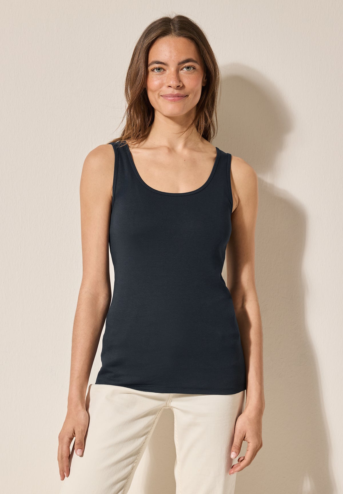 Basic Top aus reiner Baumwolle