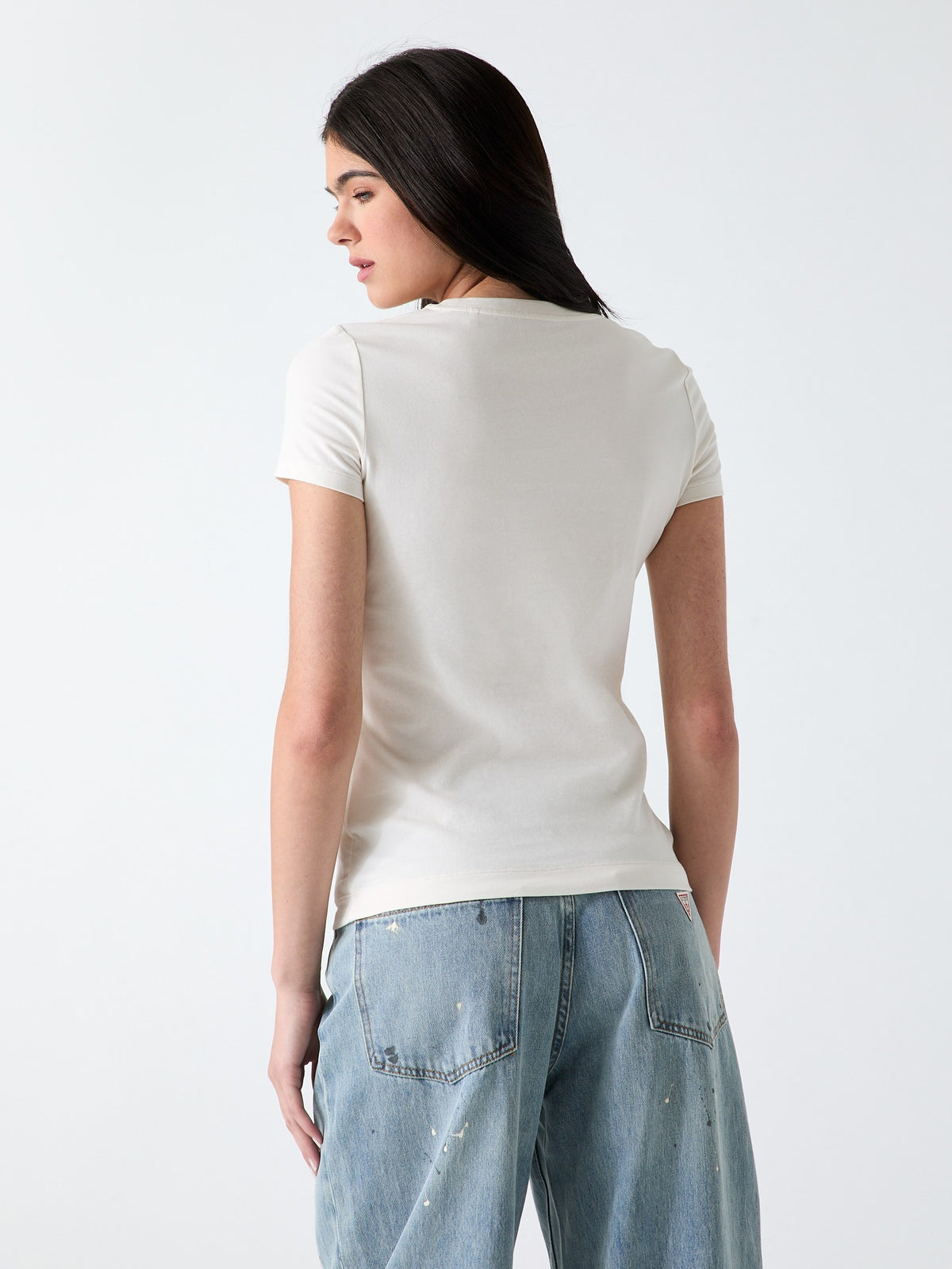 CN SS LOGO LACE TEE