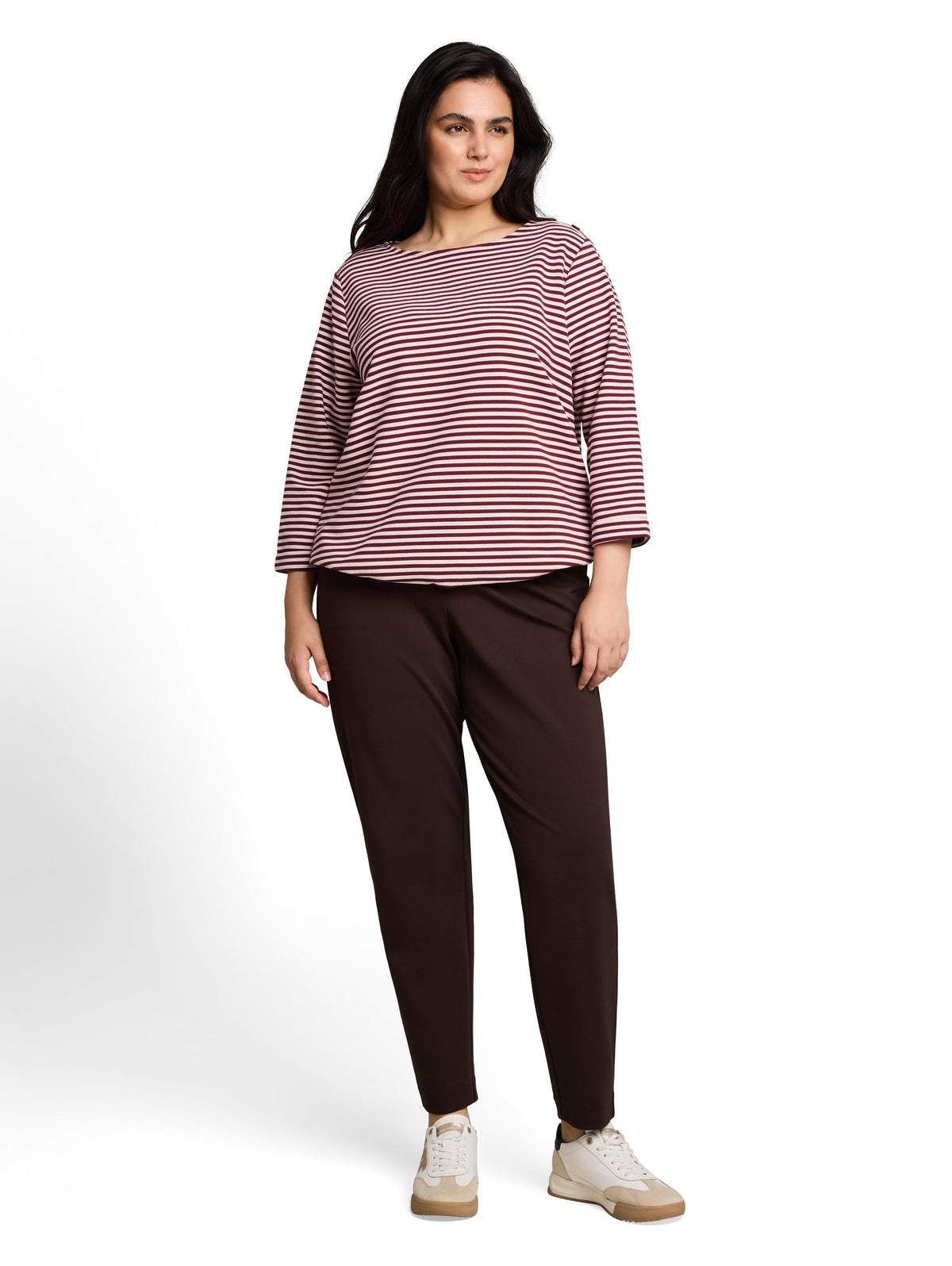 Plus Size - Langarmshirt mit Knopf-Details