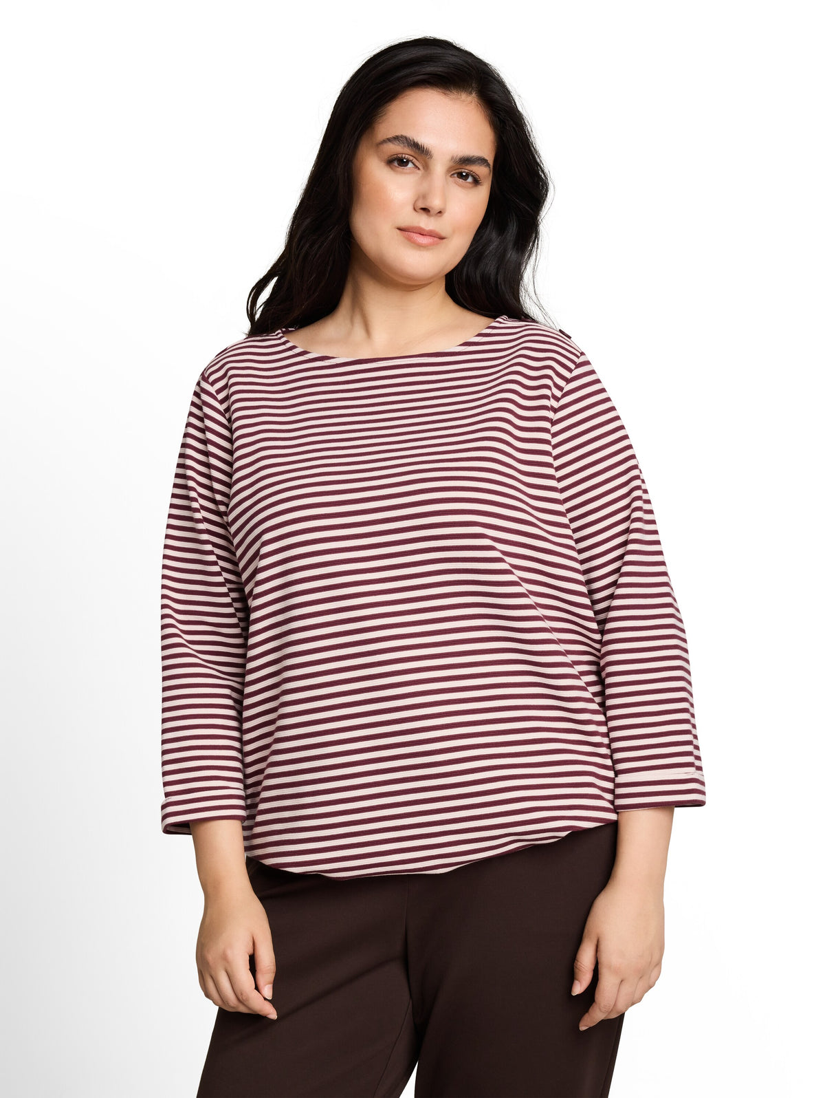 Plus Size - Langarmshirt mit Knopf-Details