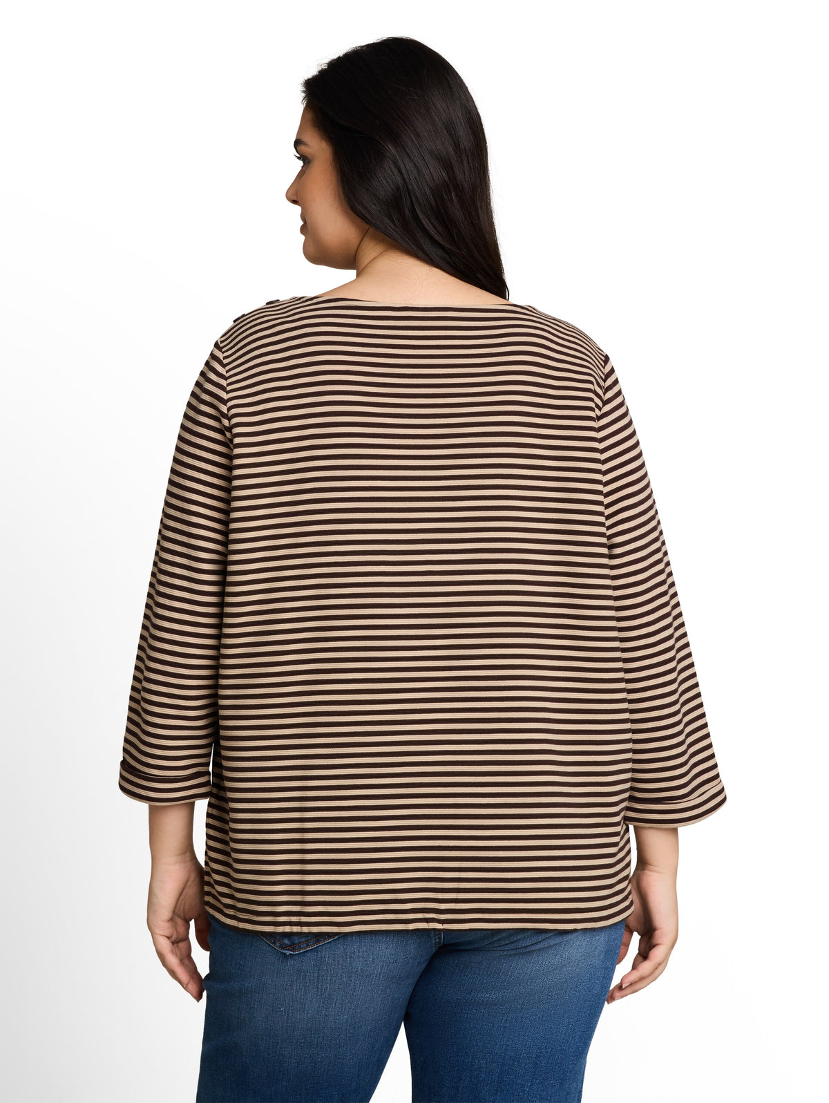 Plus Size - Langarmshirt mit Knopf-Details