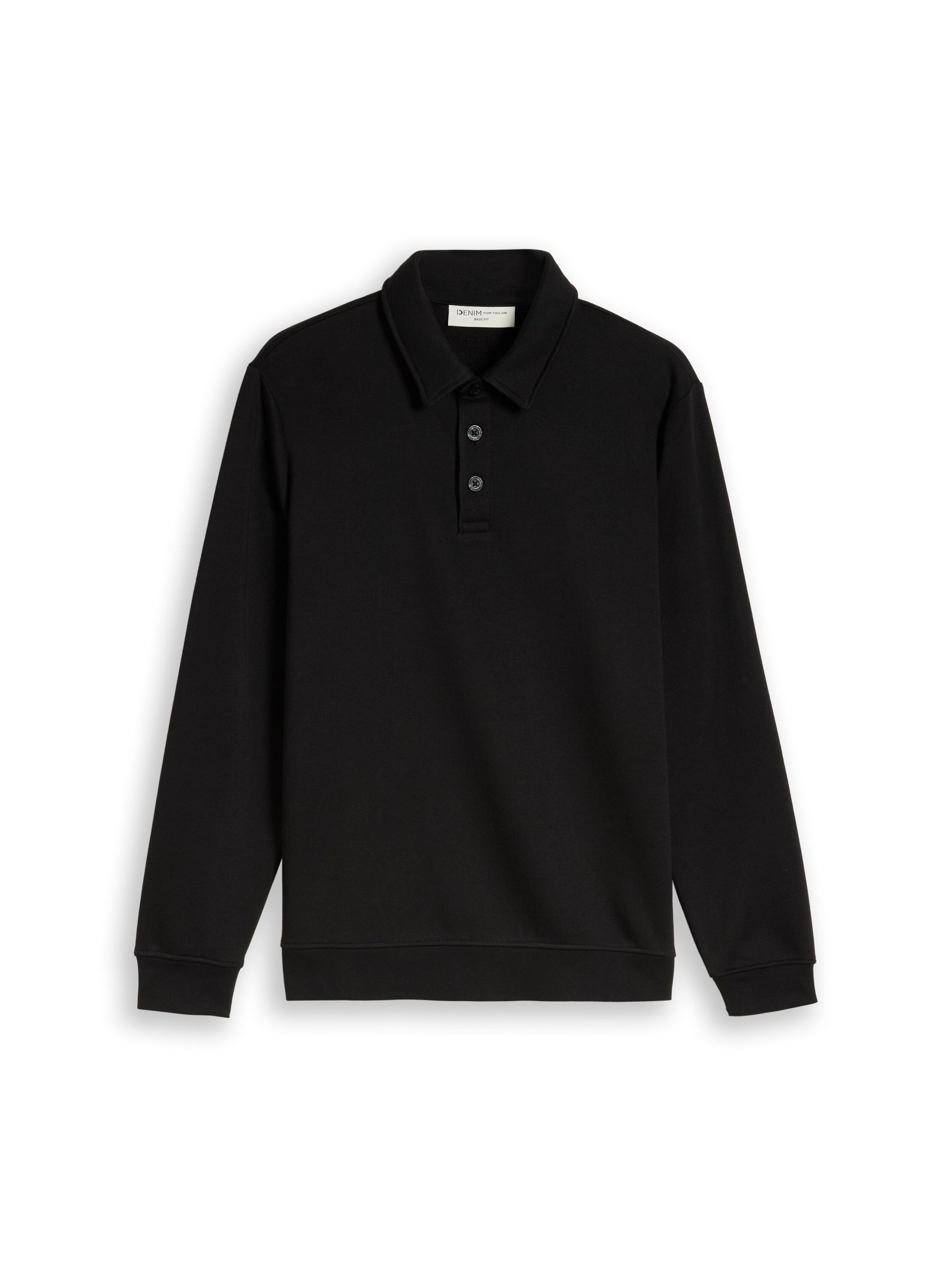 Sweatshirt mit Polokragen