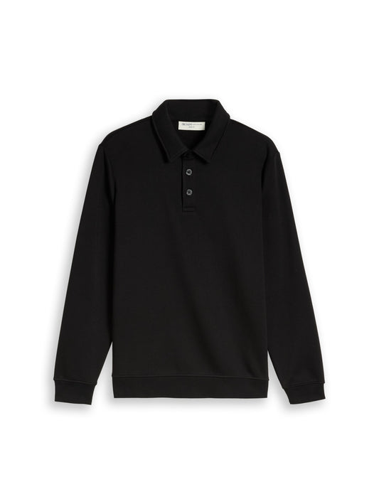 Sweatshirt mit Polokragen