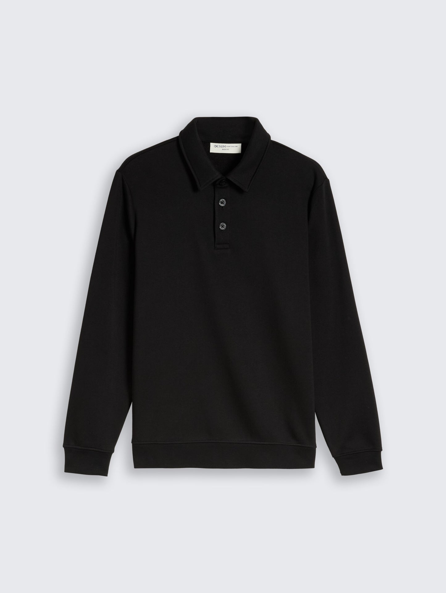 Sweatshirt mit Polokragen