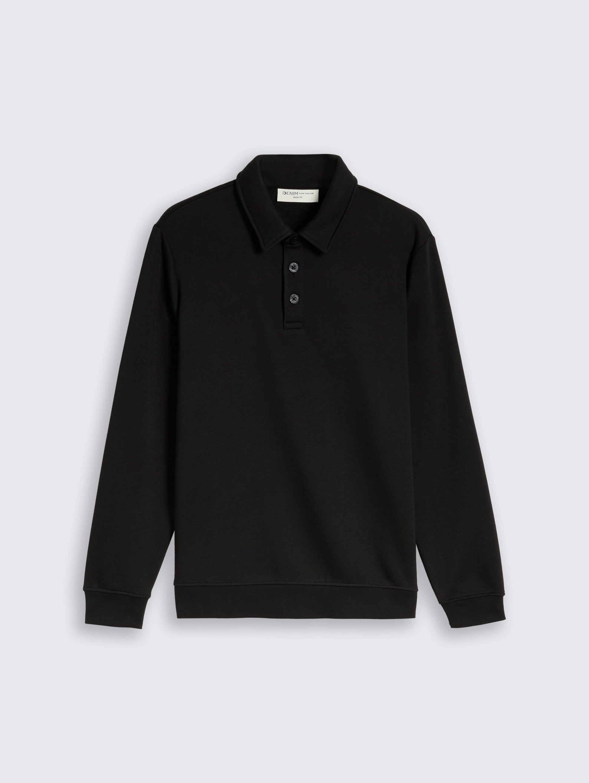 Sweatshirt mit Polokragen