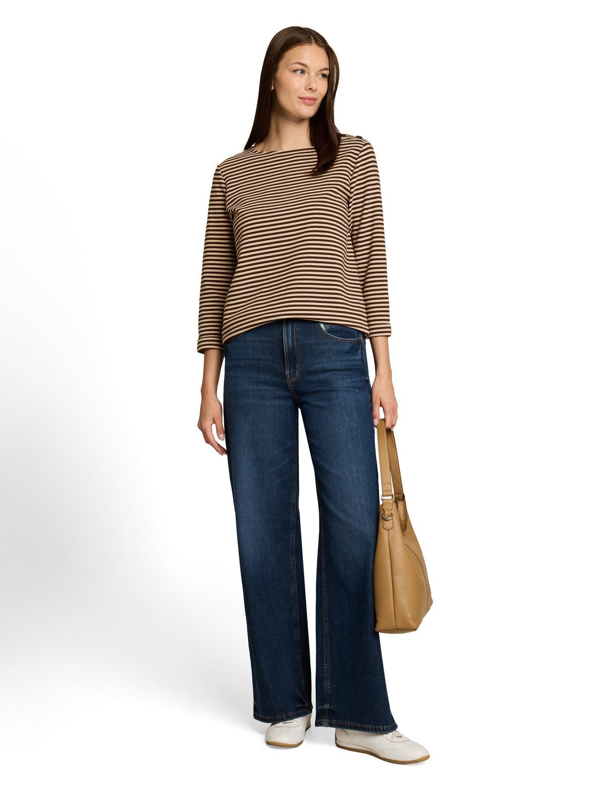 Langarmshirt mit Knopf-Details