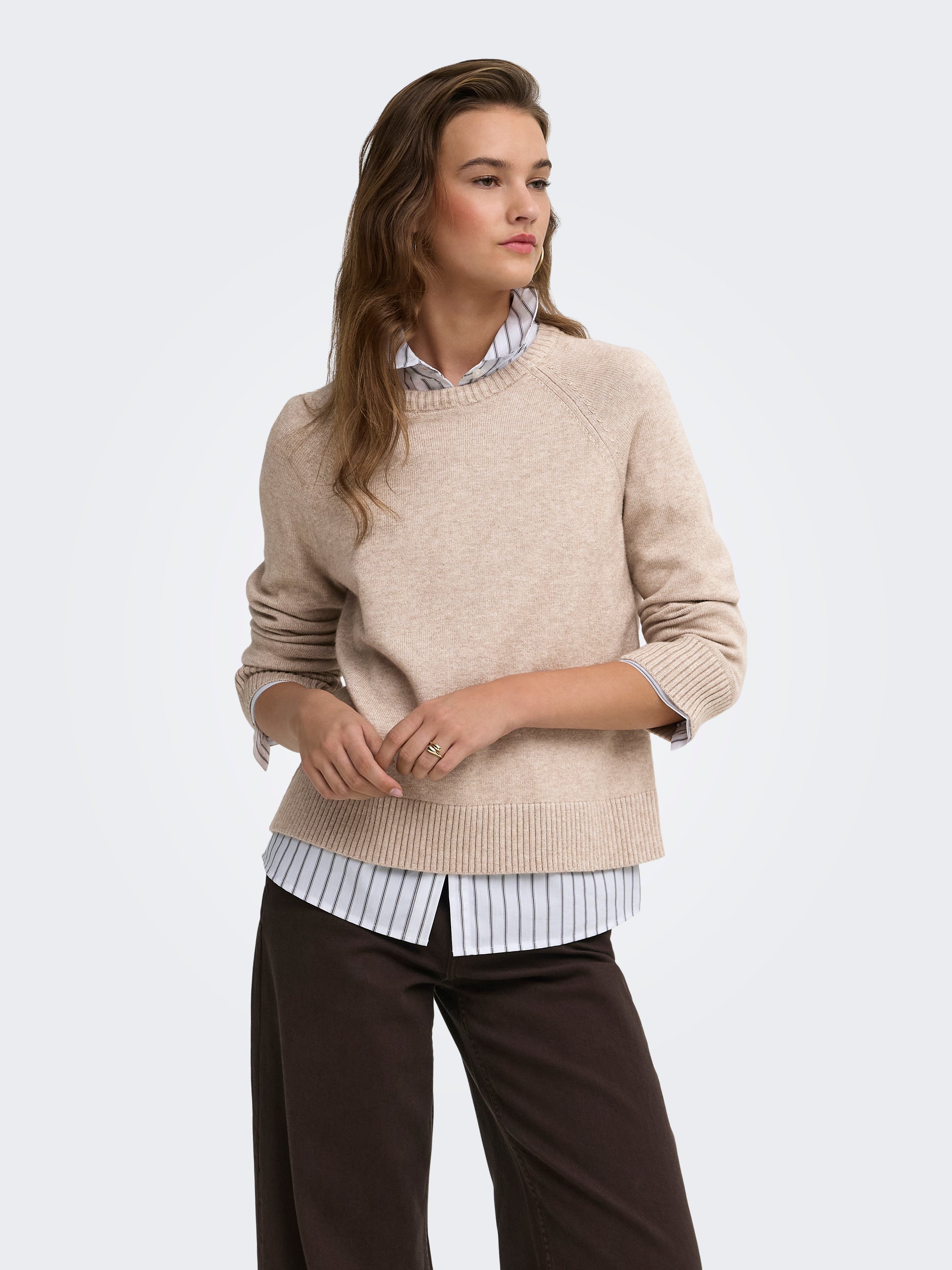ONLPRINCESS LS O-NECK RAGLAN KNT NOOS