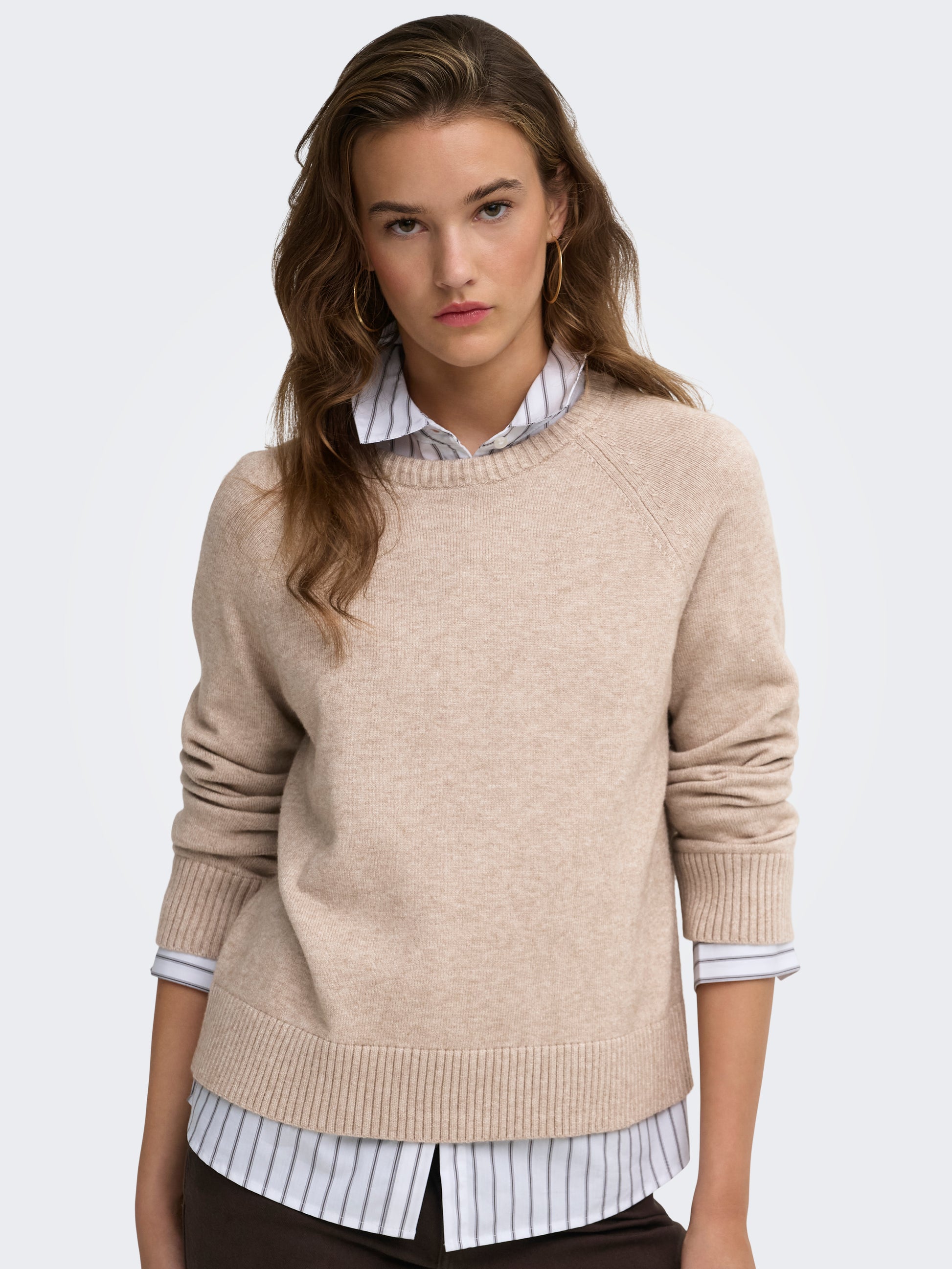 ONLPRINCESS LS O-NECK RAGLAN KNT NOOS