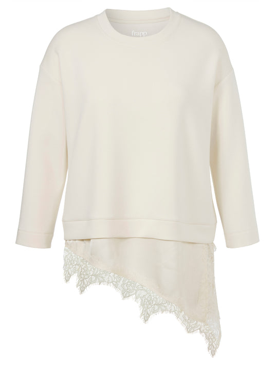 Sweatshirt Rundhals 1/1 Arm Materialmix