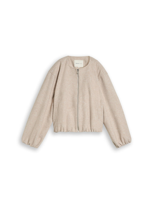 Blouson Jacke in Melange-Optik