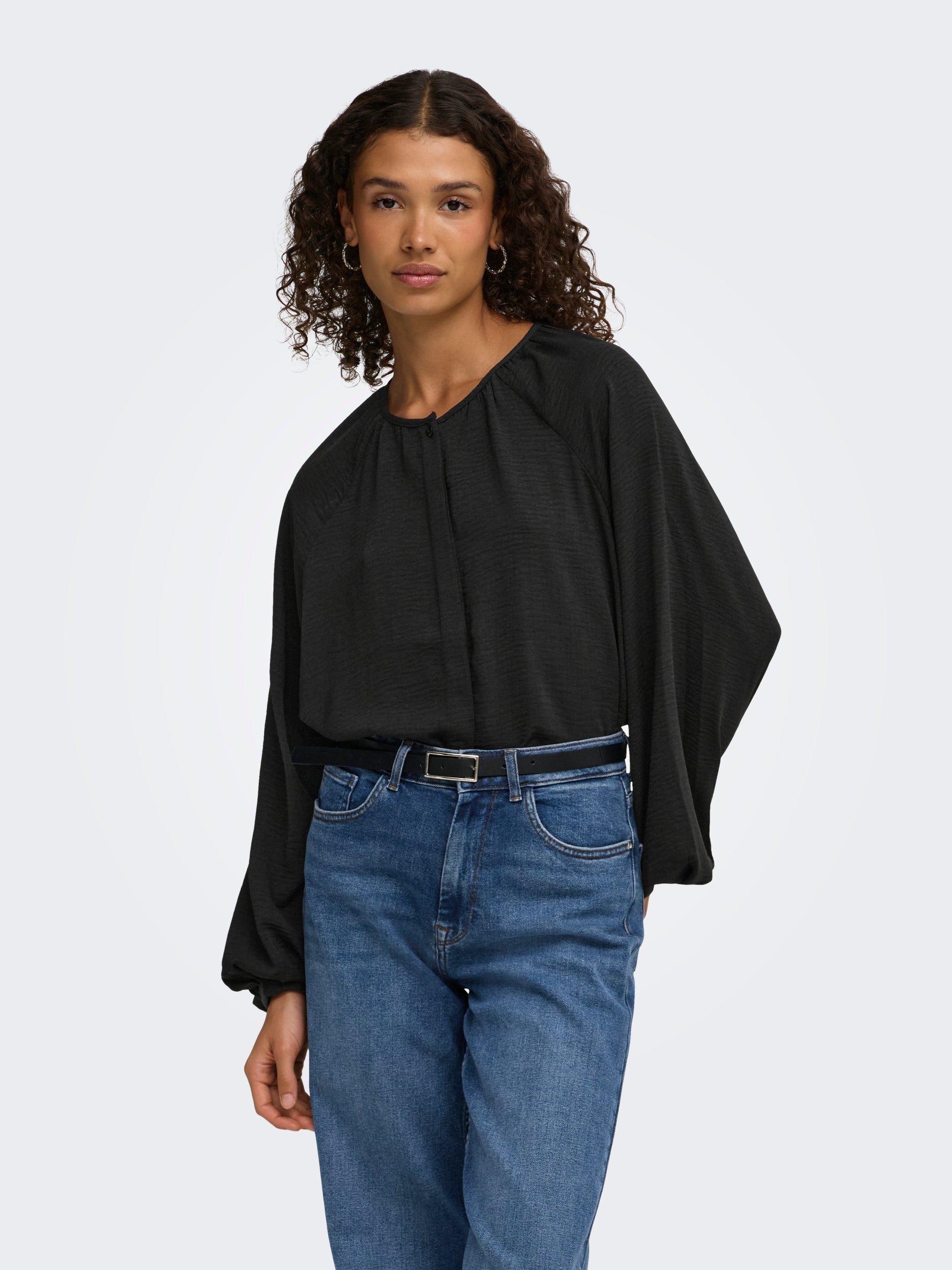 JDYDIVYA LIFE L/S O-NECK SHIRT WVN