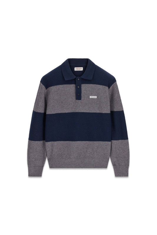 GJ LS STRIPED POLO SWTR