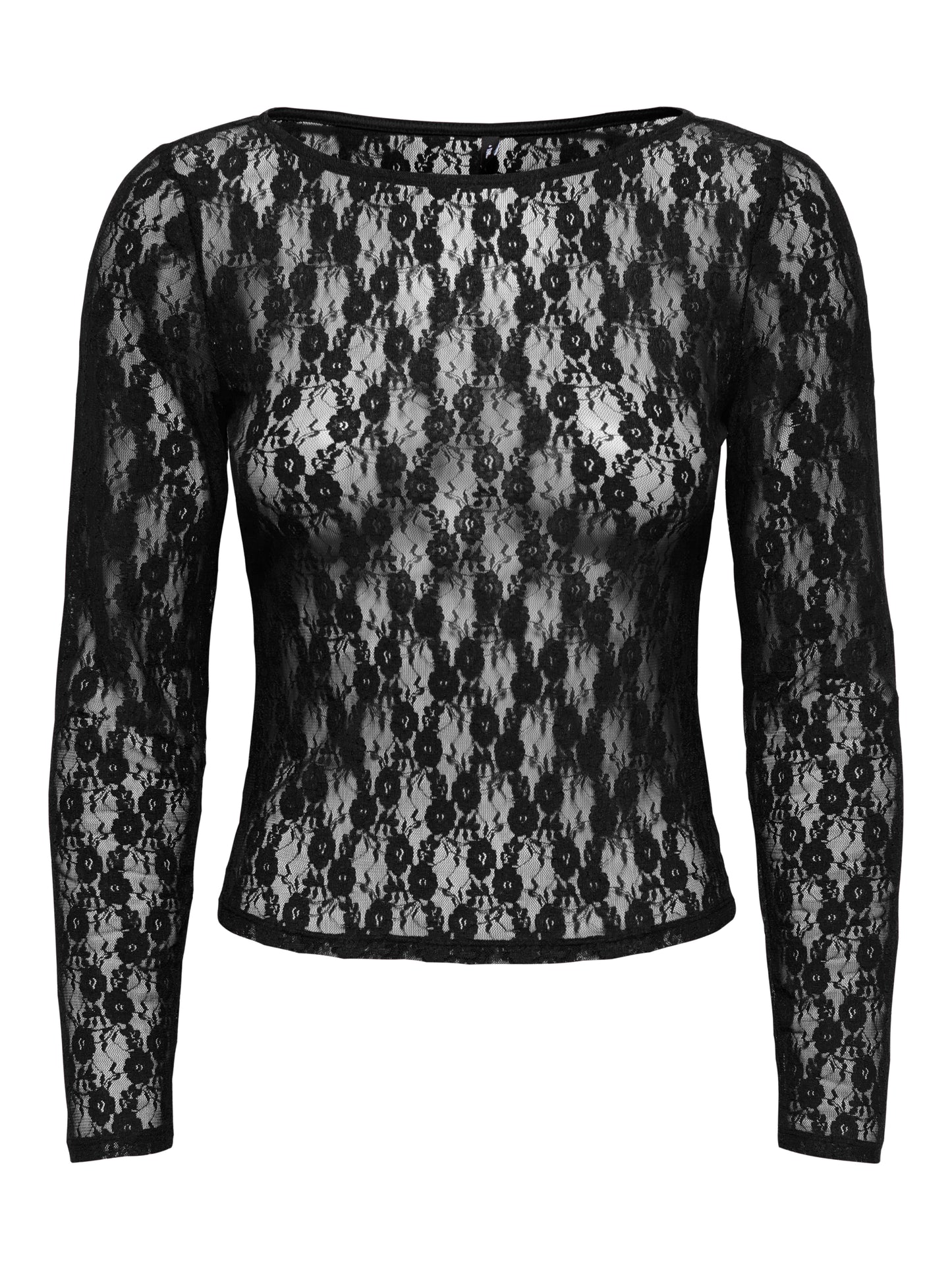 ONLNIKITA L/S BOATNECK LACE TOP BOX JRS