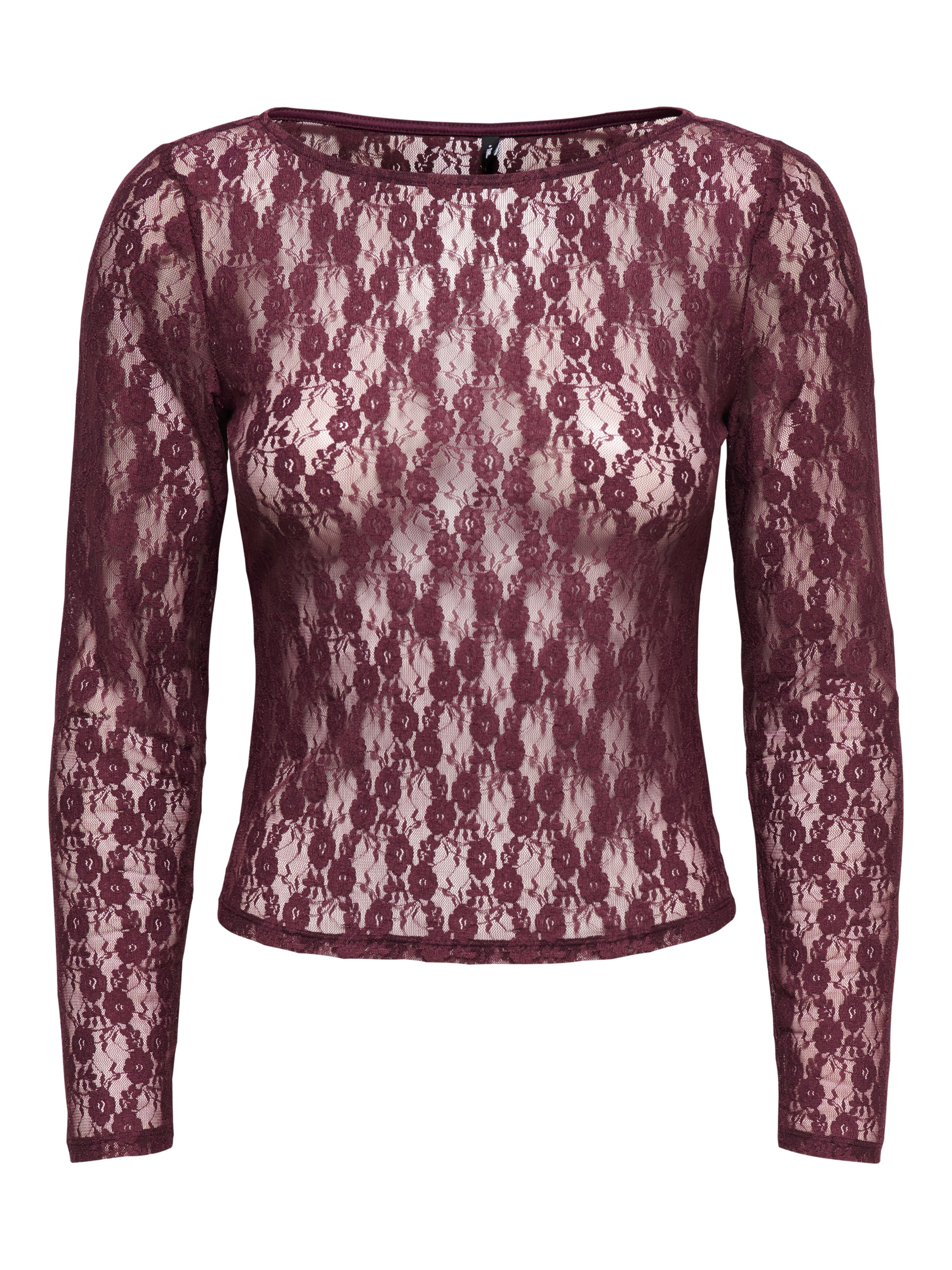 ONLNIKITA L/S BOATNECK LACE TOP BOX JRS