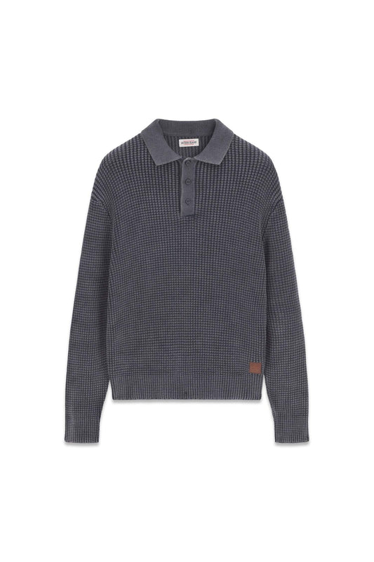 GJ LS WAFFLE POLO SWTR