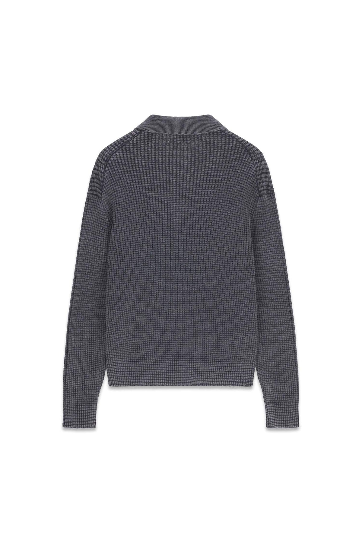GJ LS WAFFLE POLO SWTR