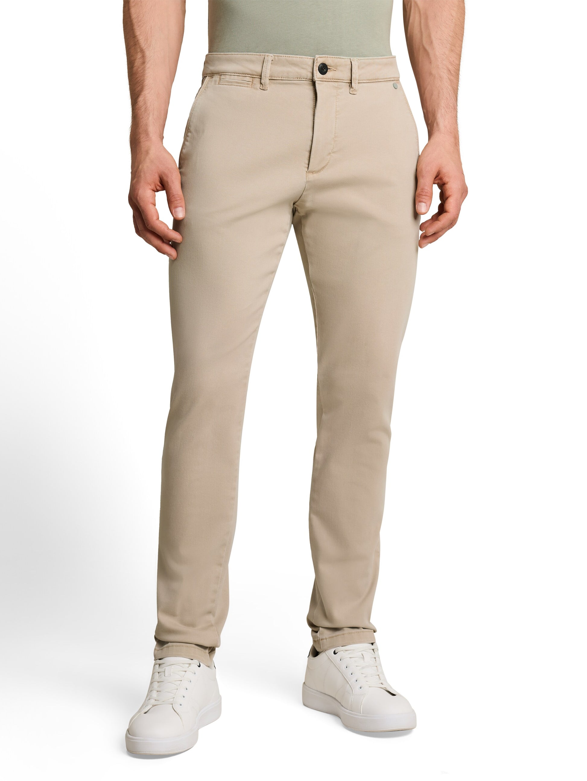 TTSIMON SLIM Chino Hose im Washed-Look