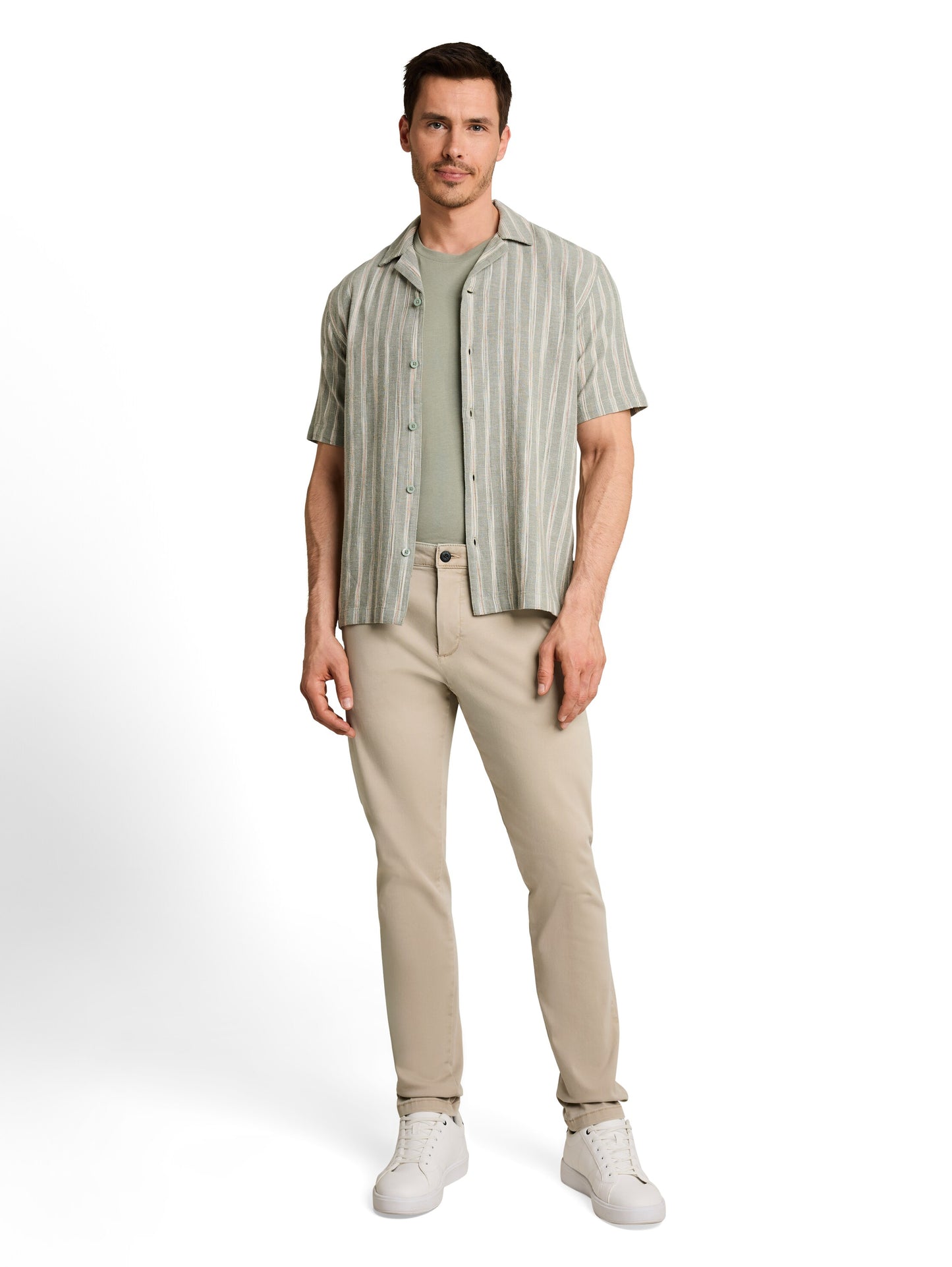 TTSIMON SLIM Chino Hose im Washed-Look