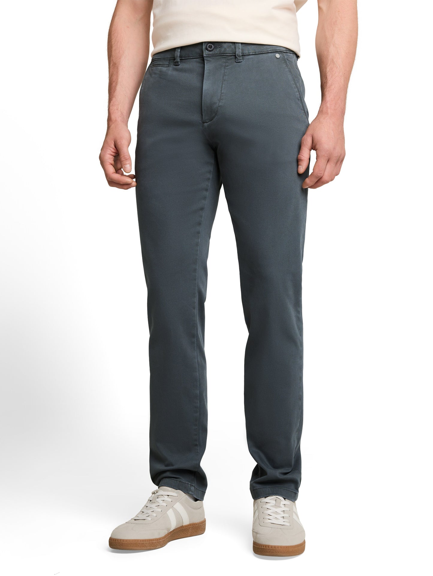 TTSIMON SLIM Chino Hose im Washed-Look