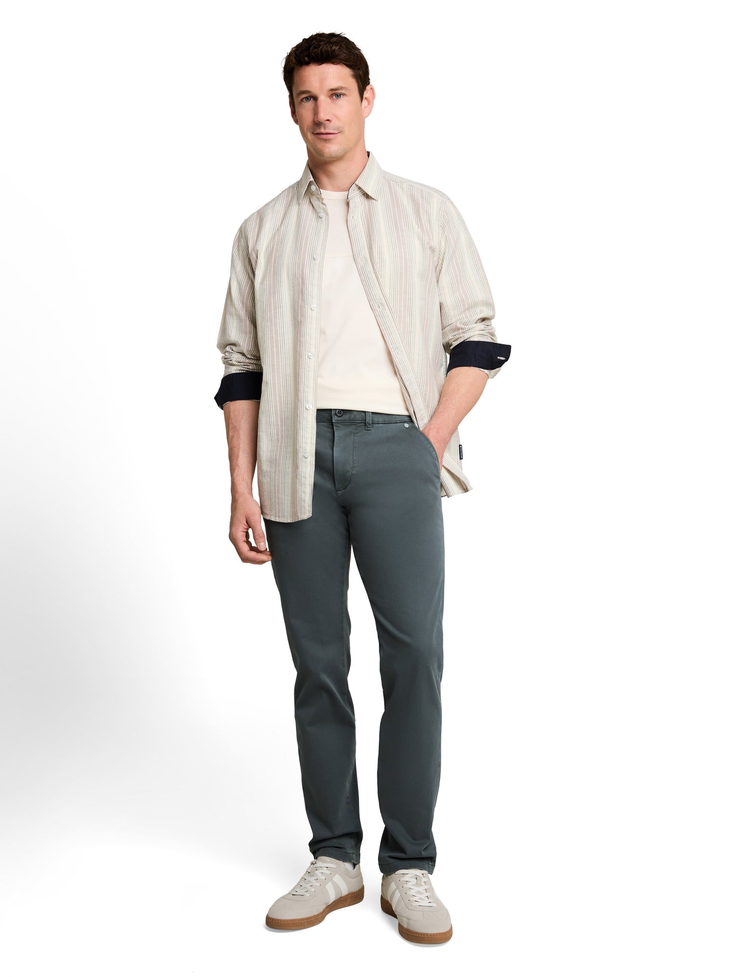 TTSIMON SLIM Chino Hose im Washed-Look