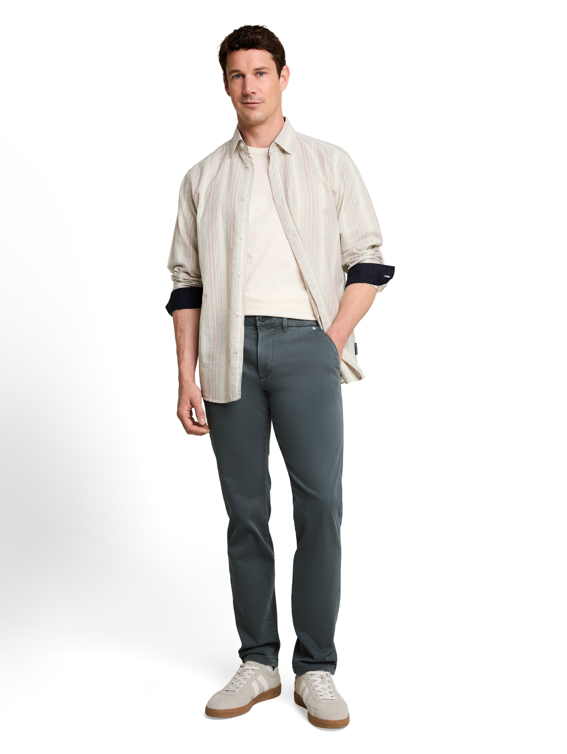 TTSIMON SLIM Chino Hose im Washed-Look