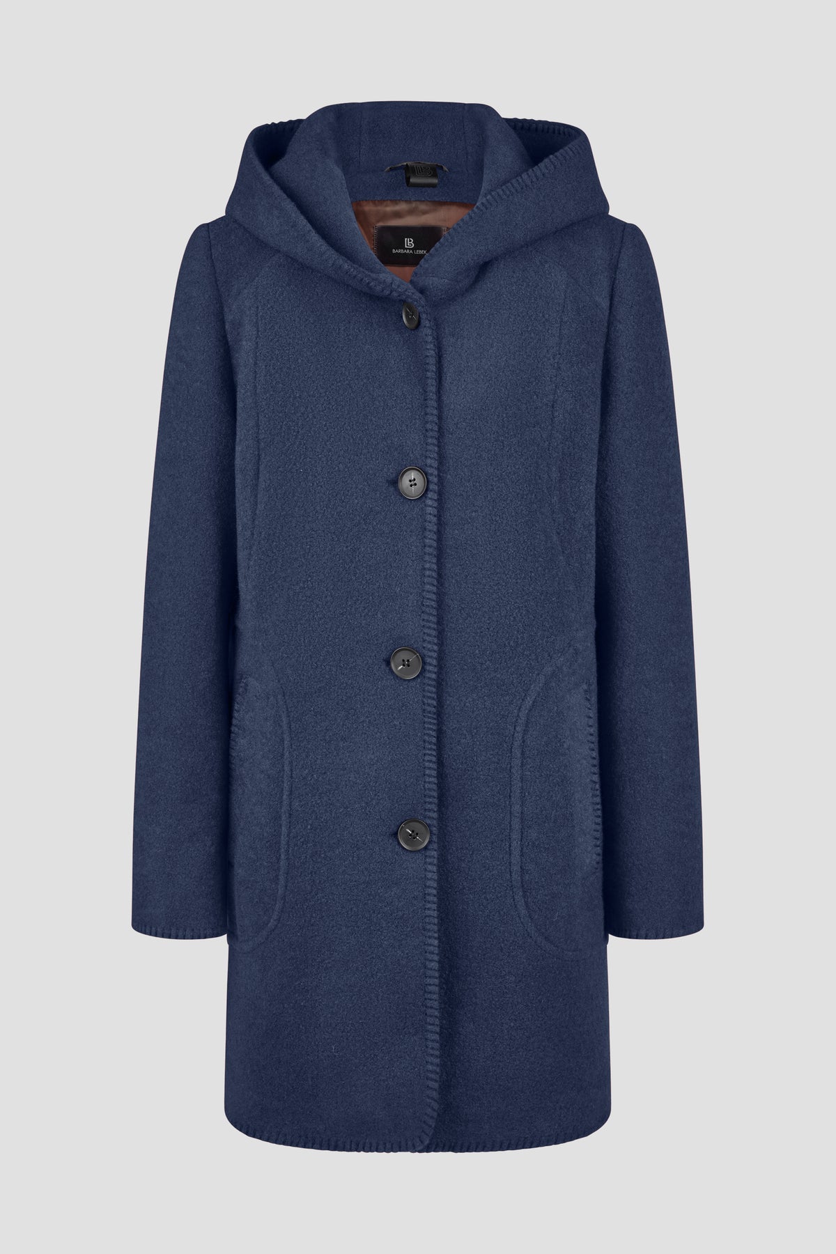 Wolljacke mit Kapuze