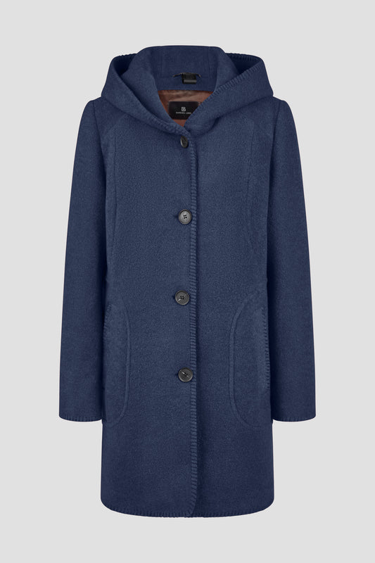 Wolljacke mit Kapuze