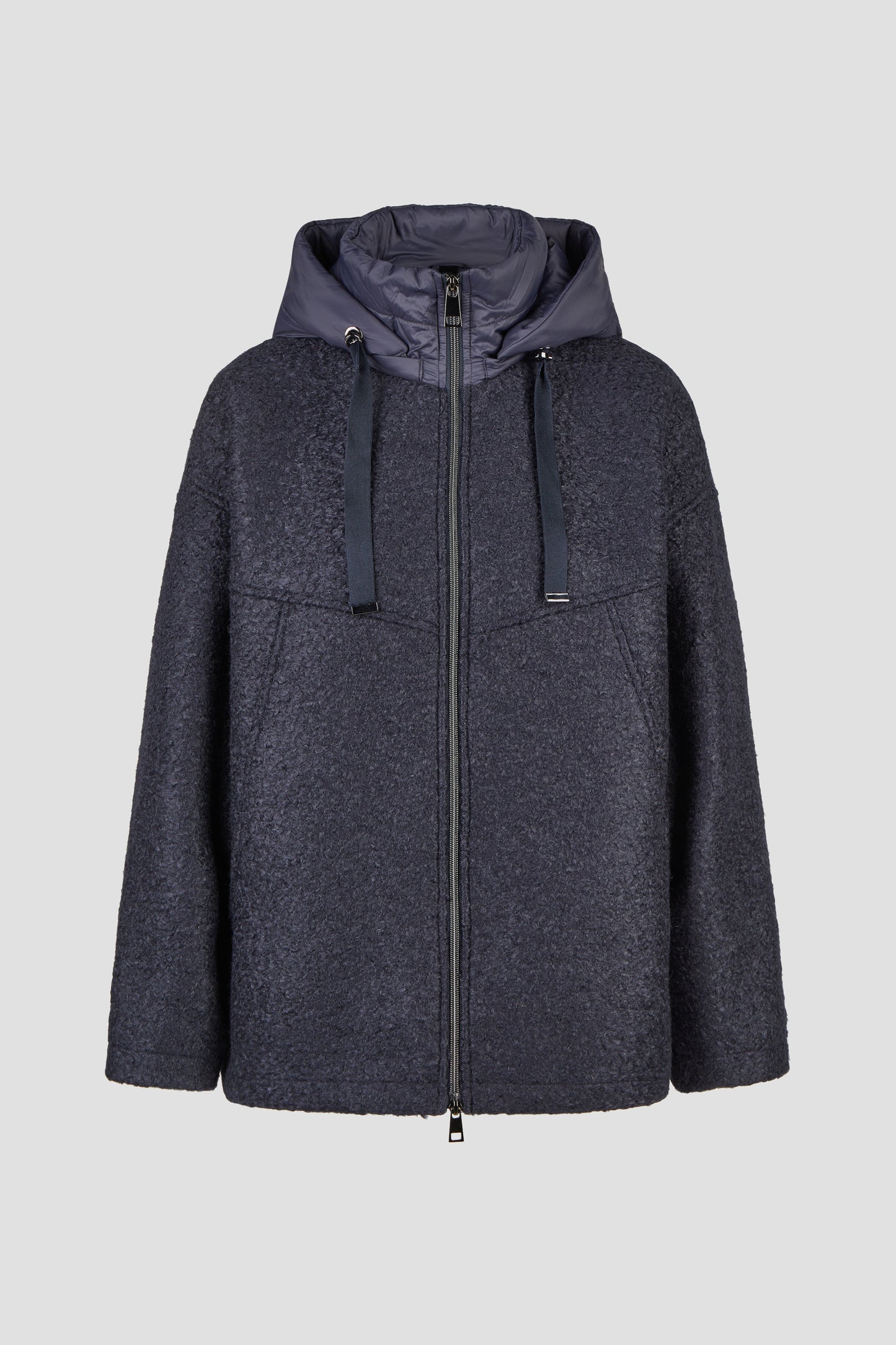 Wolljacke mit Kapuze
