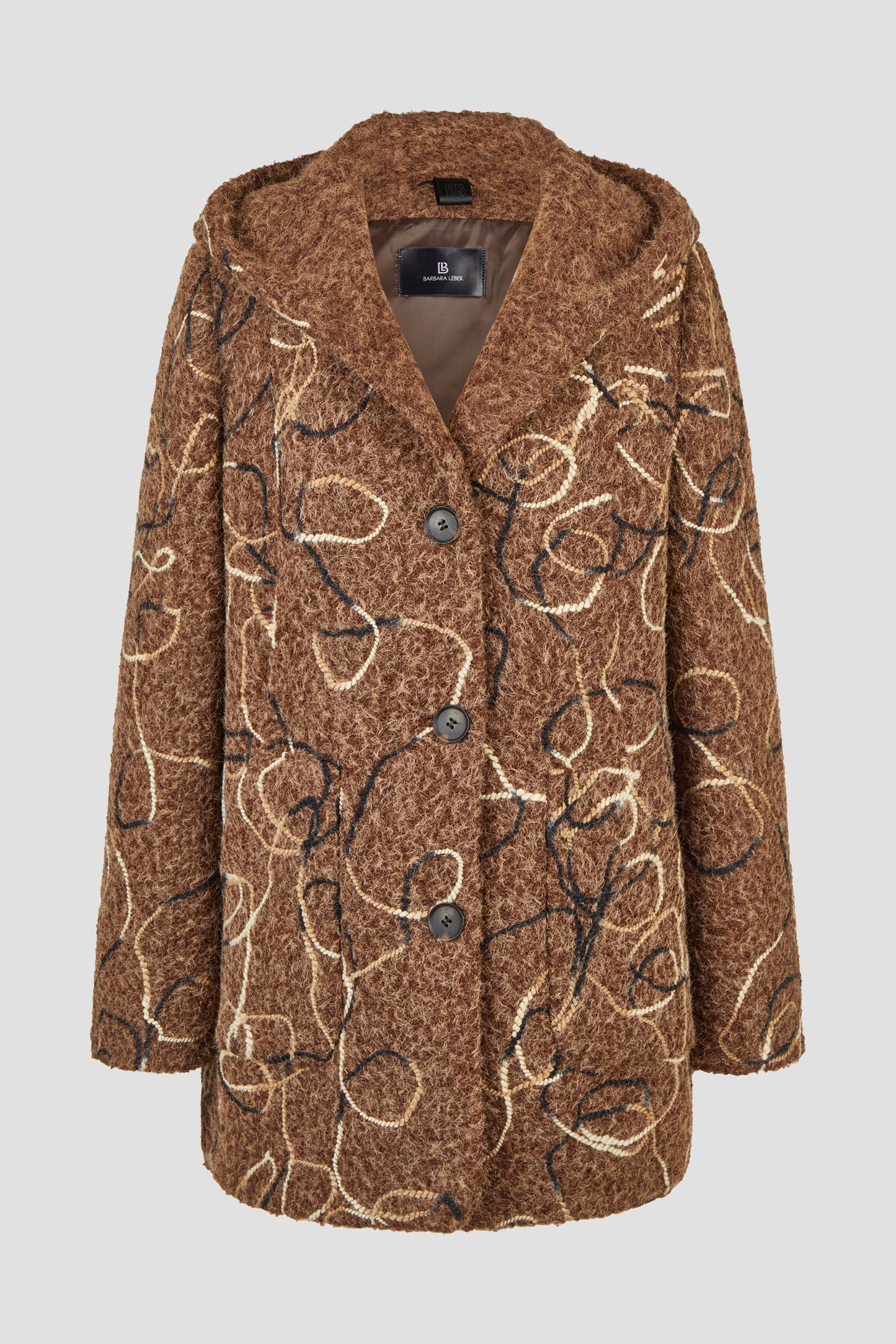 Wolljacke mit Kapuze