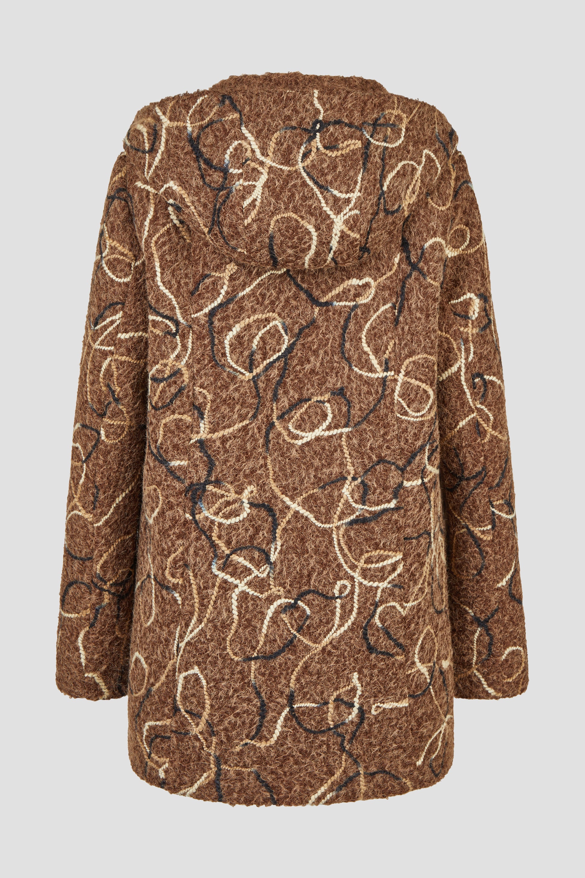 Wolljacke mit Kapuze