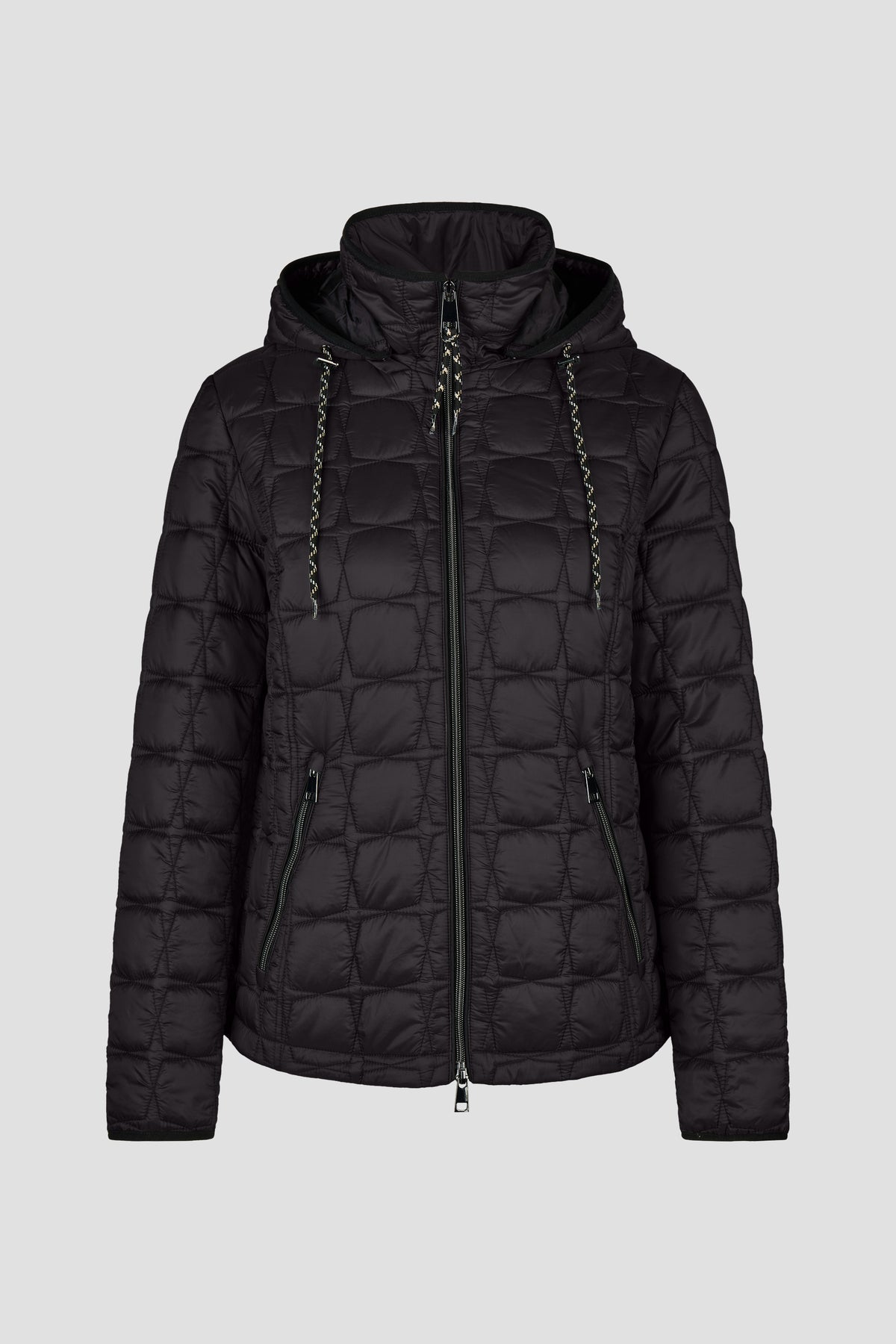 Sandwich-Steppjacke mit Kapuze