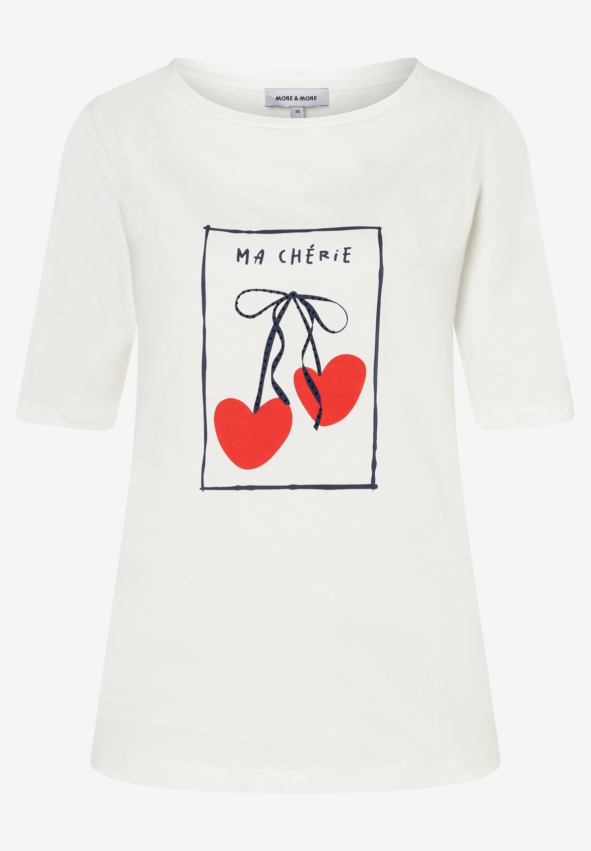 T-Shirt mit Kirschen-Print