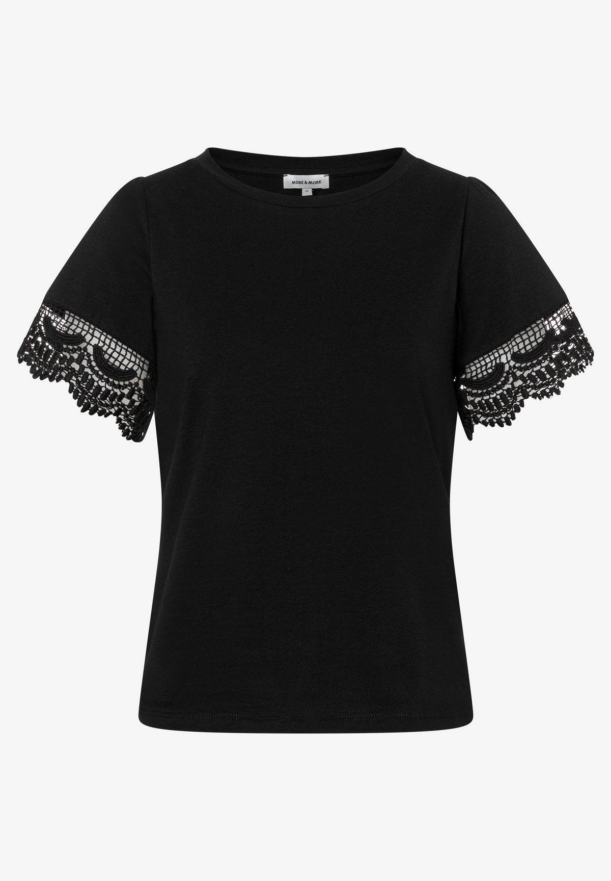 T-Shirt mit Spitzen-Ärmel